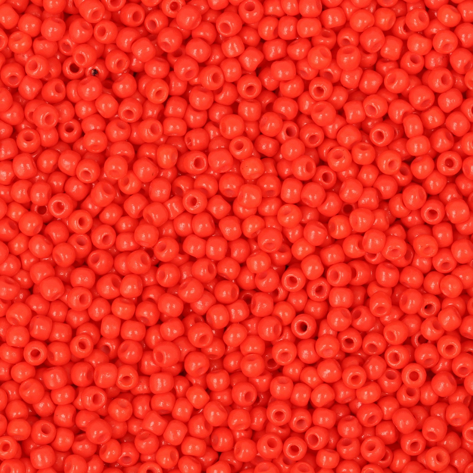 semini by hobbyperline rocailles 11/0 - opaque tomato red | 30gr