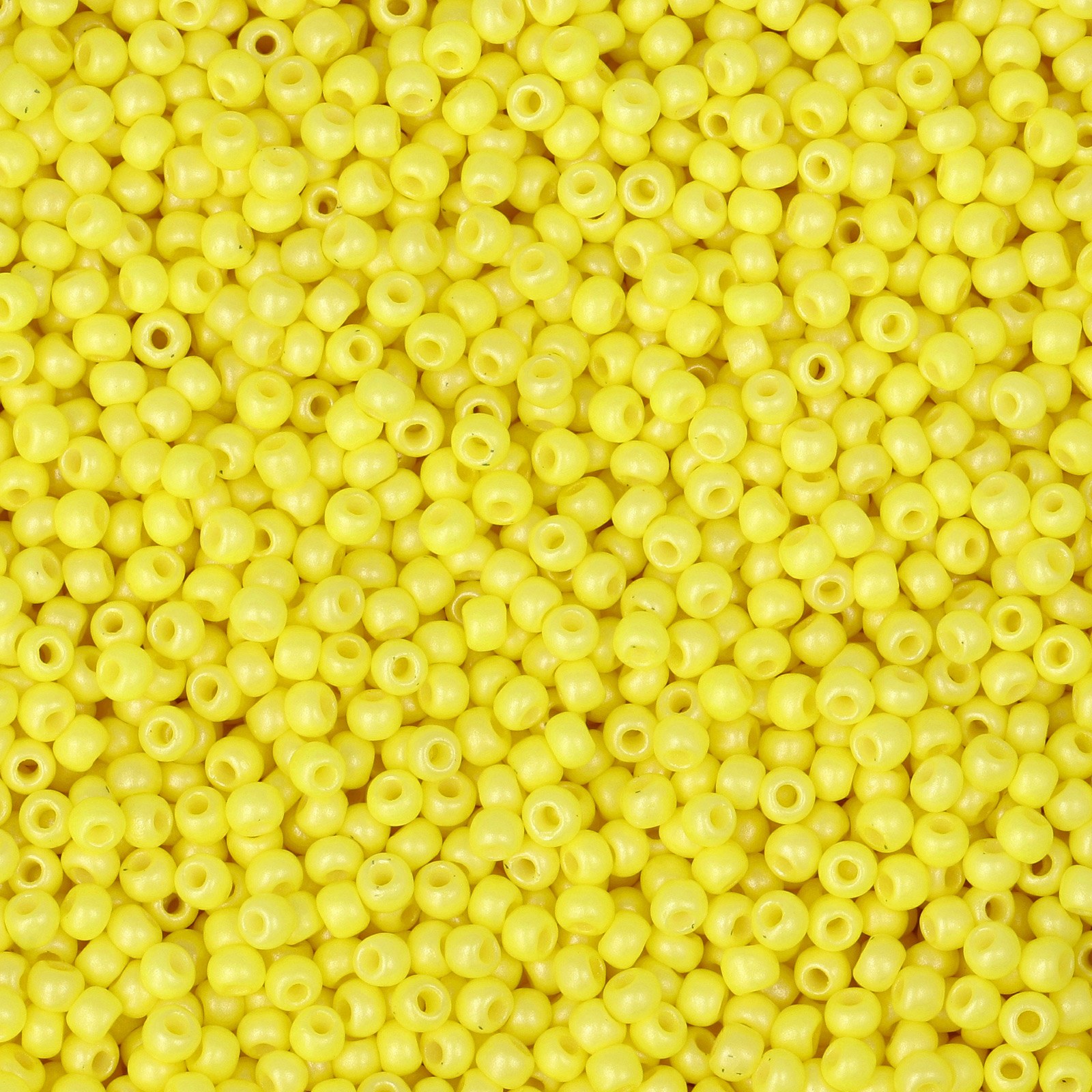 semini by hobbyperline rocailles 11/0 - opaque neon yellow | 30gr