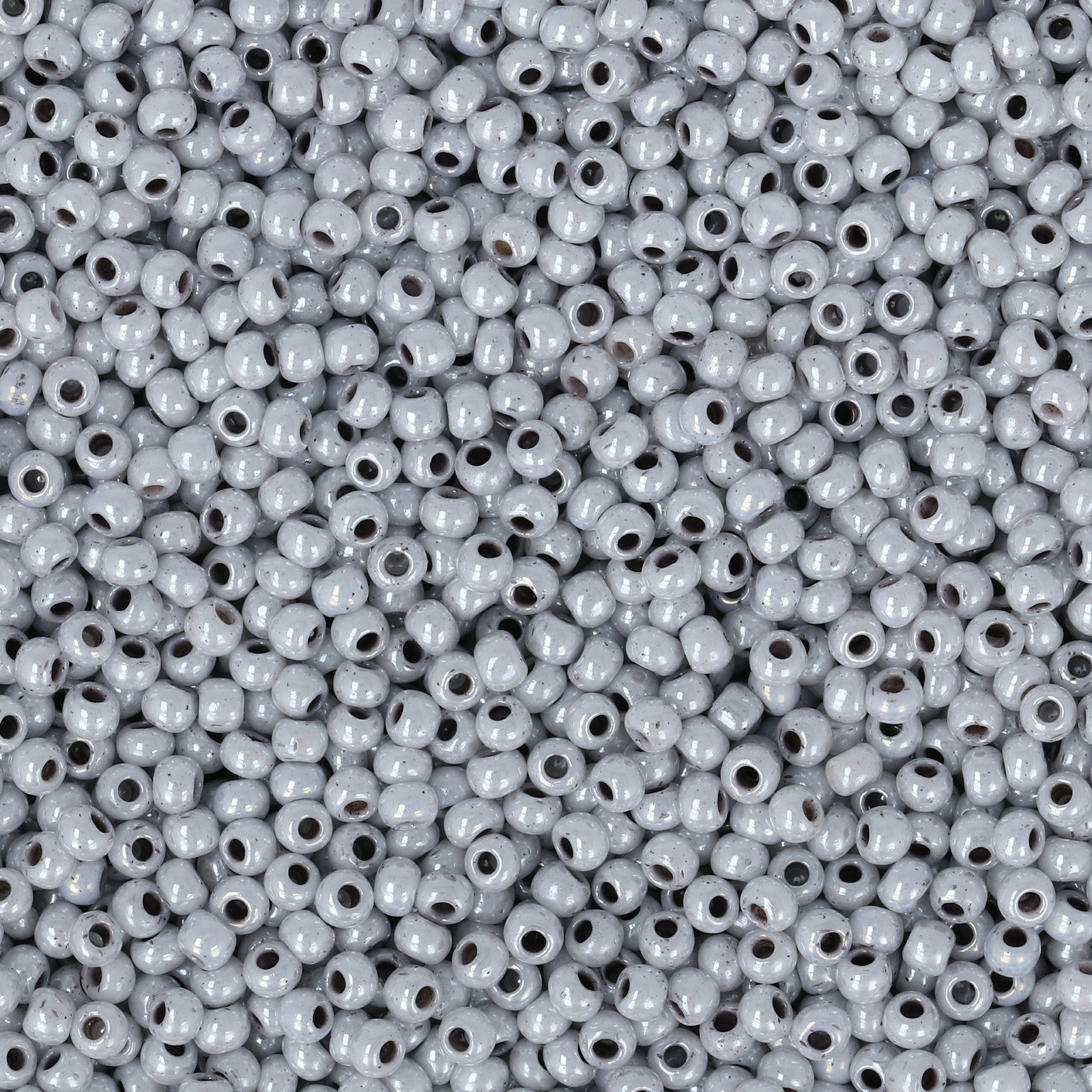 semini by hobbyperline rocailles 11/0 - shell luster pastel grey | 30gr