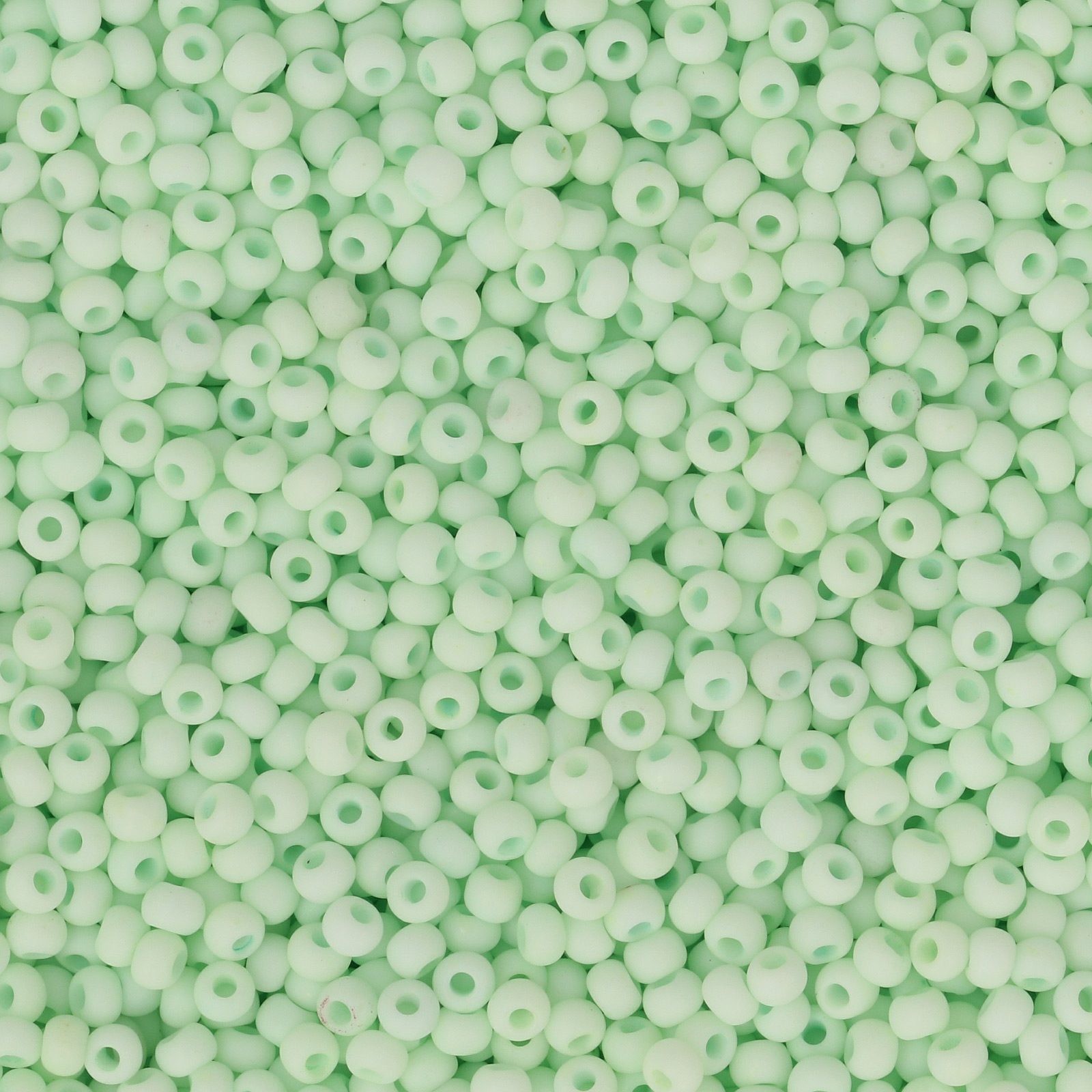 semini by hobbyperline rocailles 11/0 - matte opaque pale mint | 30gr