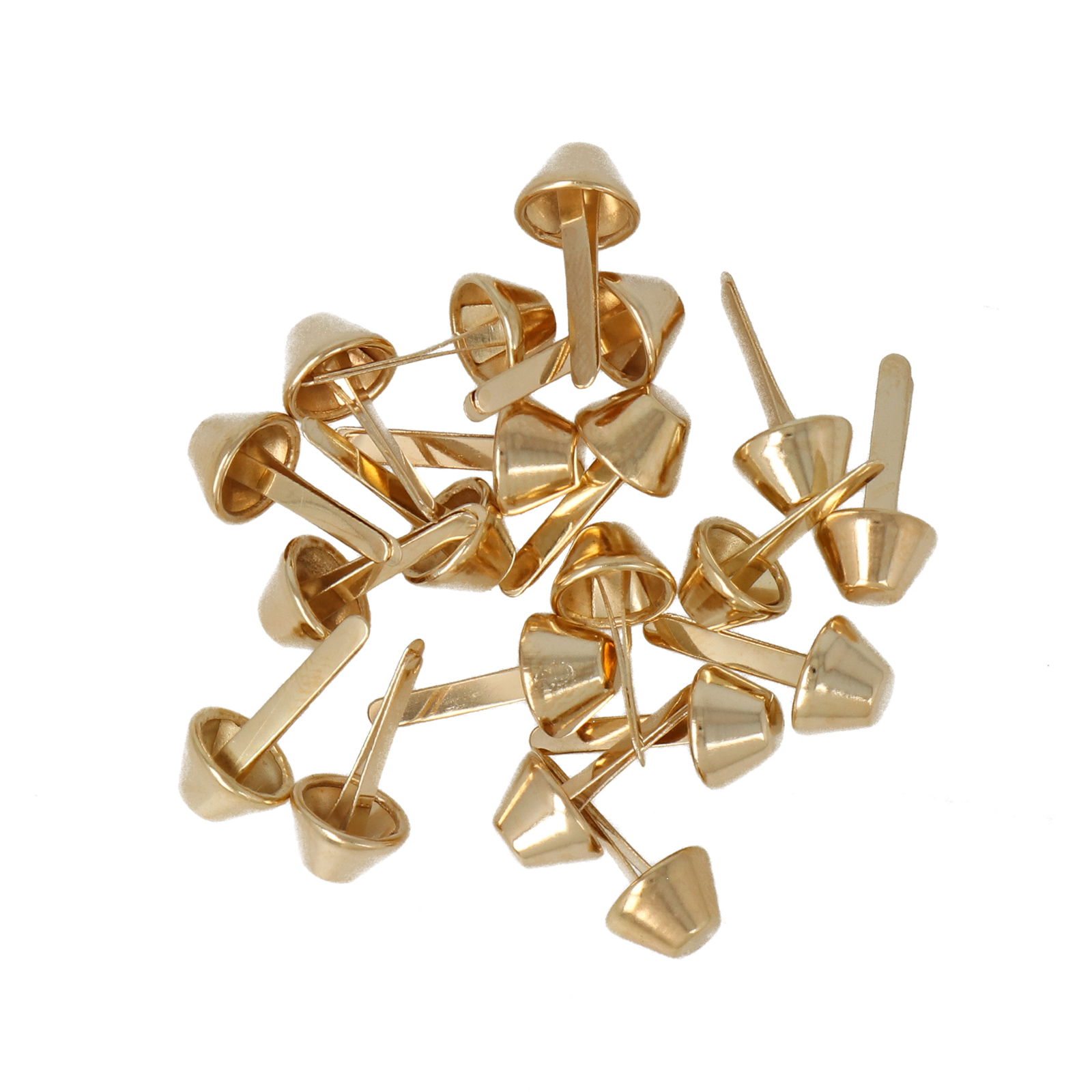 bag feet gold cone 8mm | 20pc