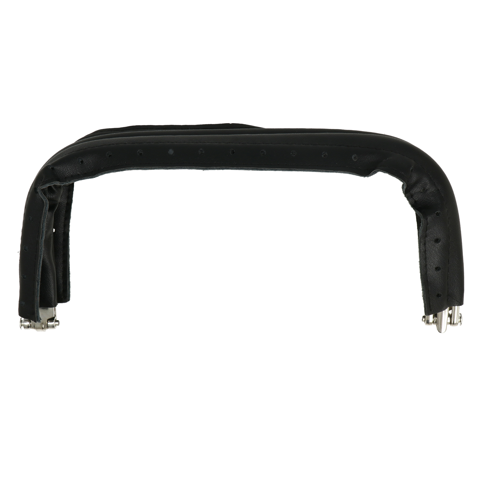 clutch bag spring closure with black pu leather 20x9cm | 1pc