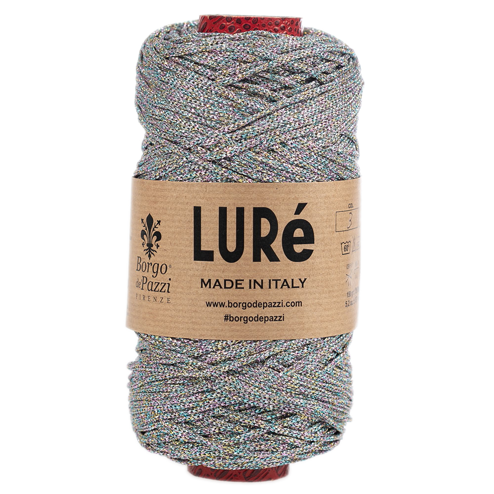 borgo de' pazzi lurè - silver/iris (3) - 150gr (130mt) | 1pc