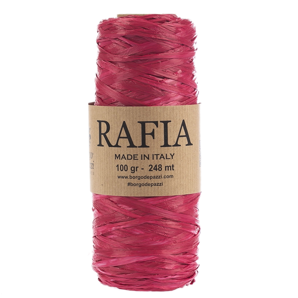 borgo de' pazzi rafia - fuchsia (3) - 100gr (248mt) | 1pc