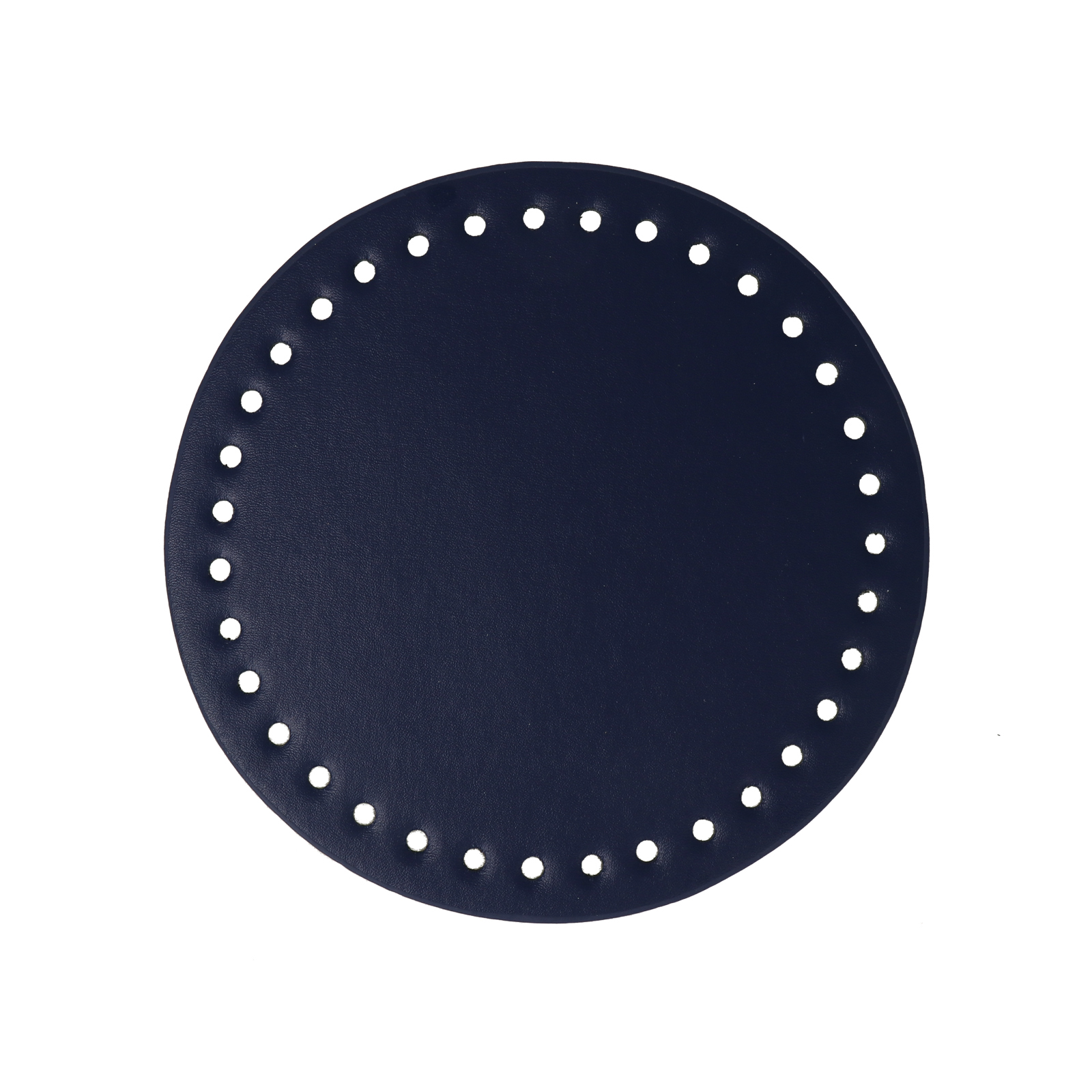 pu-leder taschenboden blau runde 18cm | 1st