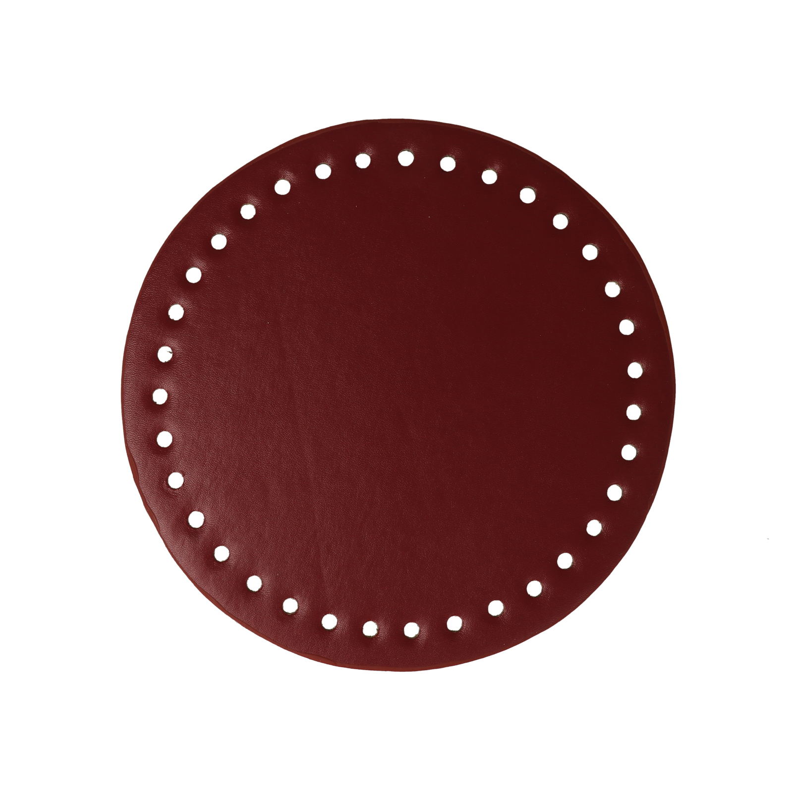 bordeaux pu leather bottom bag round 18cm | 1pc