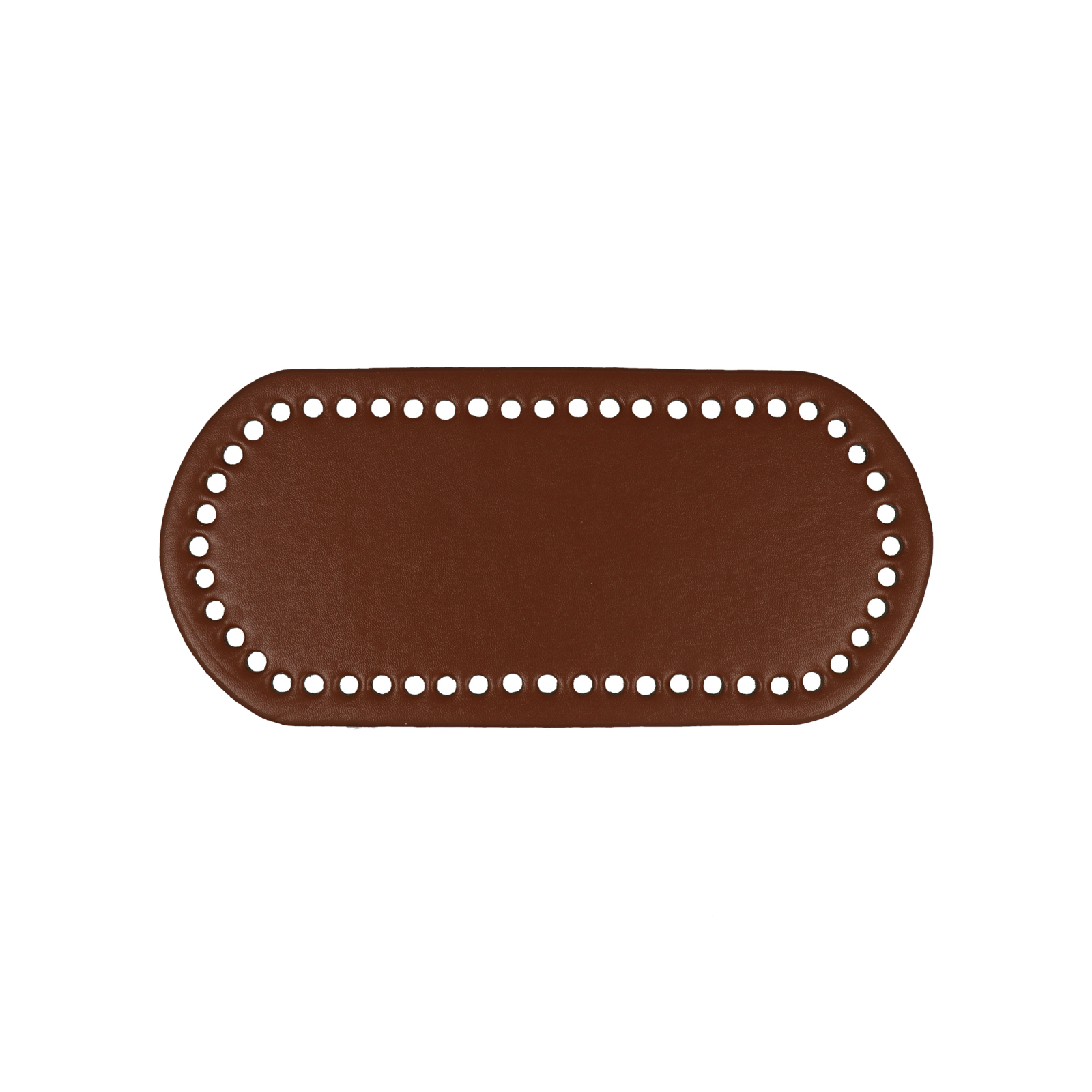 pu leather bottom bag oval 22x10cm | 1pc