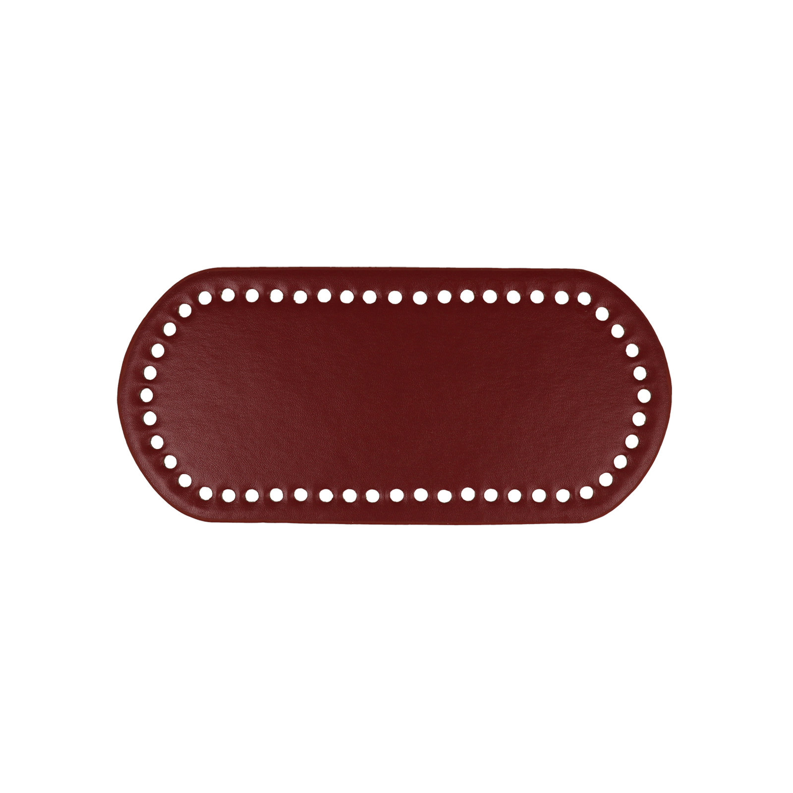 bordeaux pu leather bottom bag oval 22x10cm | 1pc