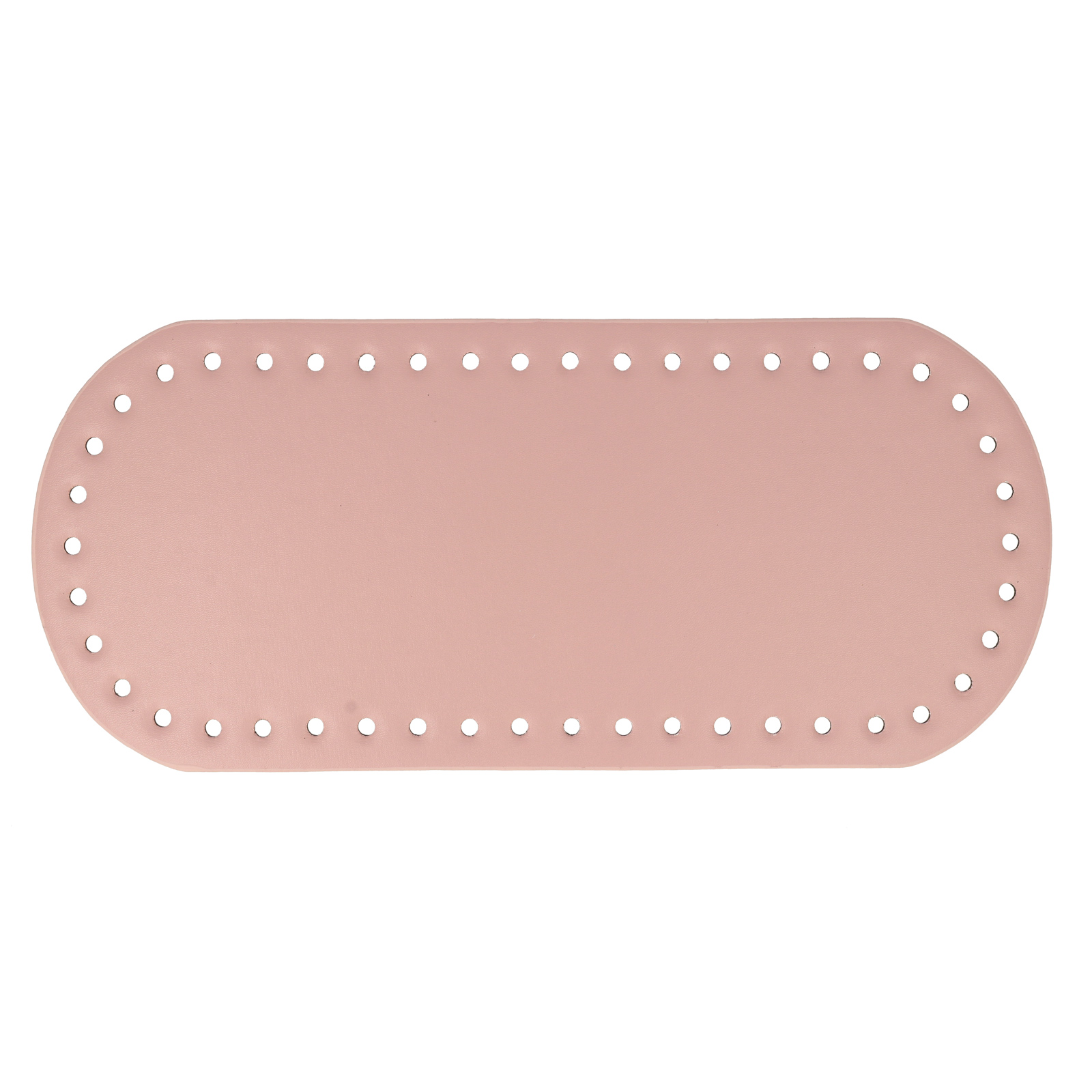 pink pu leather bottom bag oval 32x14cm | 1pc