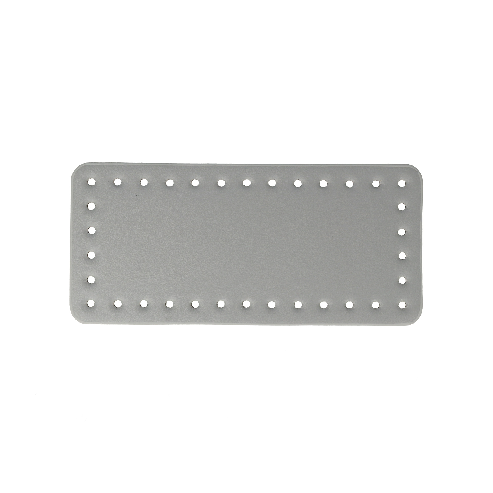 grey pu leather bottom bag rectangle 22x10cm | 1pc