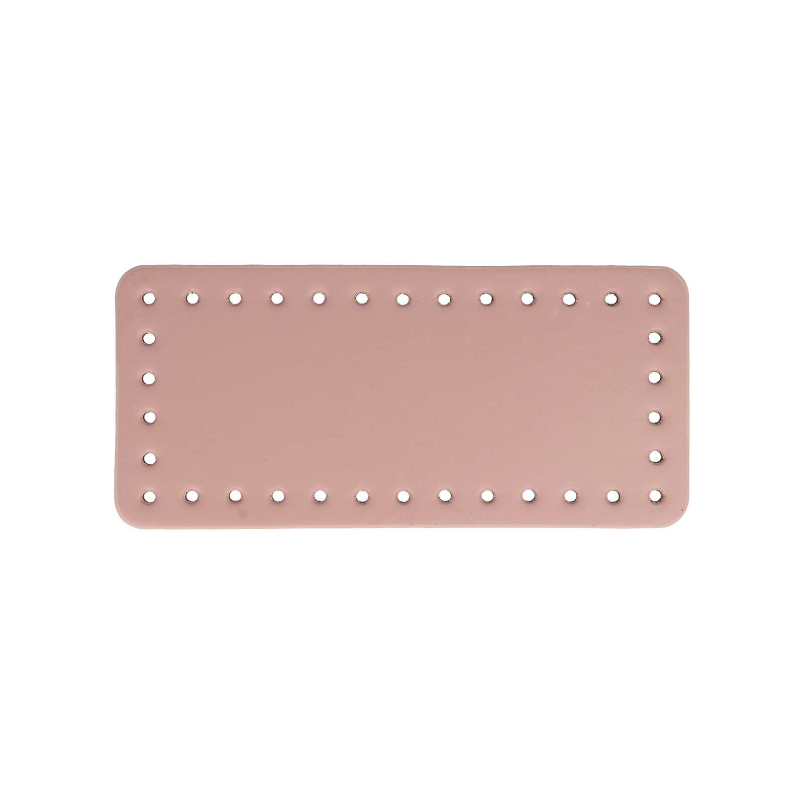 pink pu leather bottom bag rectangle 22x10cm | 1pc
