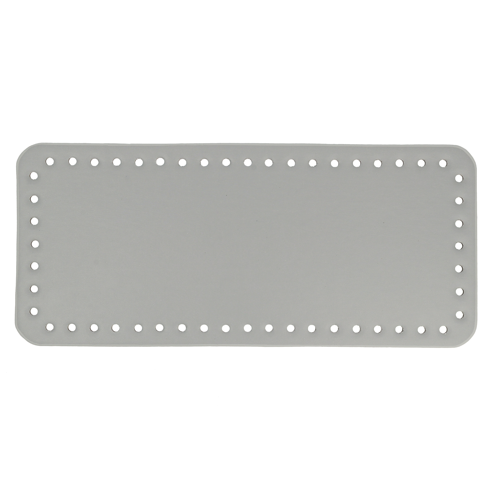 grey pu leather bottom bag rectangle 32x14cm | 1pc