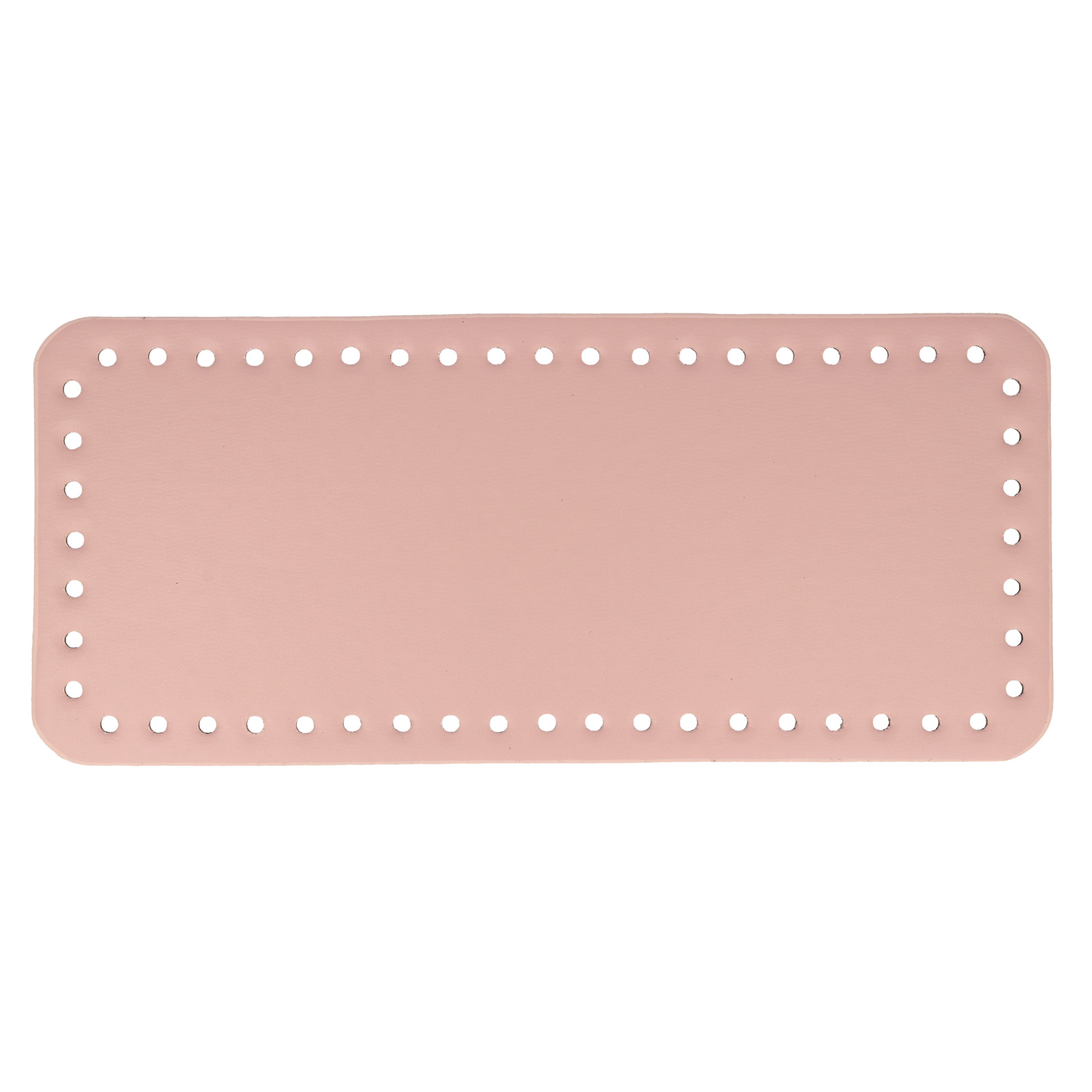 pink pu leather bottom bag rectangle 32x14cm | 1pc