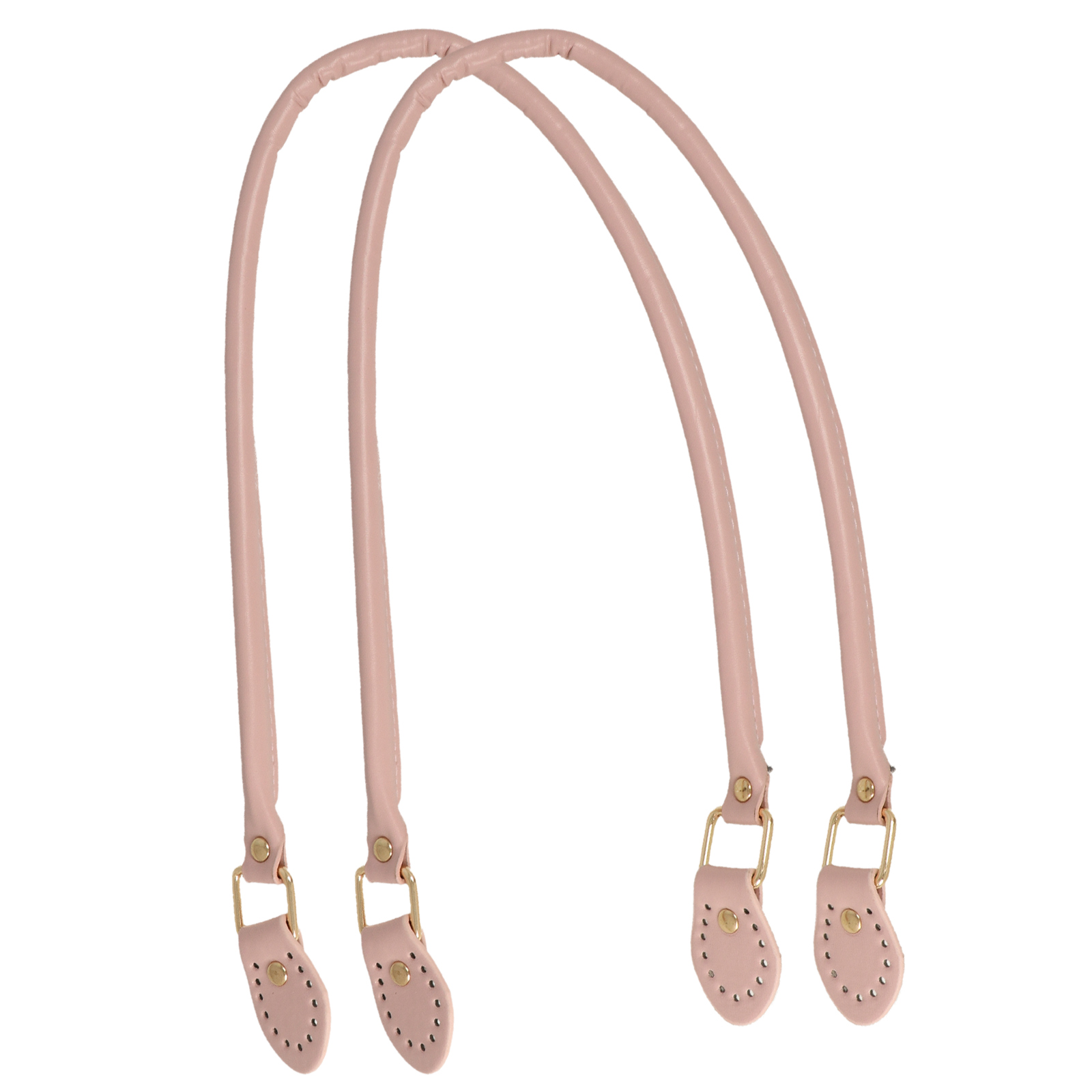 sewing bag handle pu leather pink tubolar 60cm | 2pc