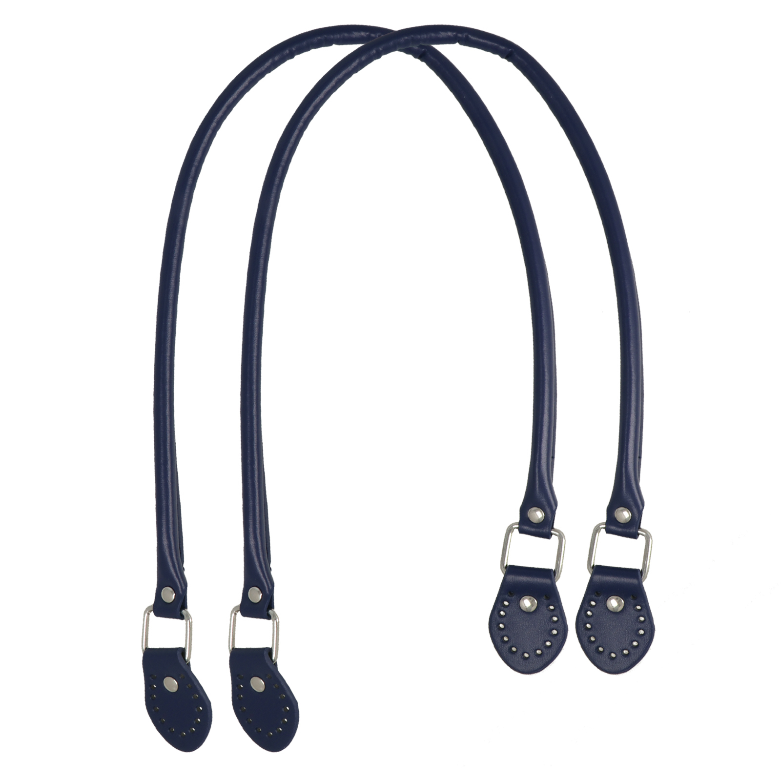 sewing bag handle pu leather blue tubolar 60cm | 2pc