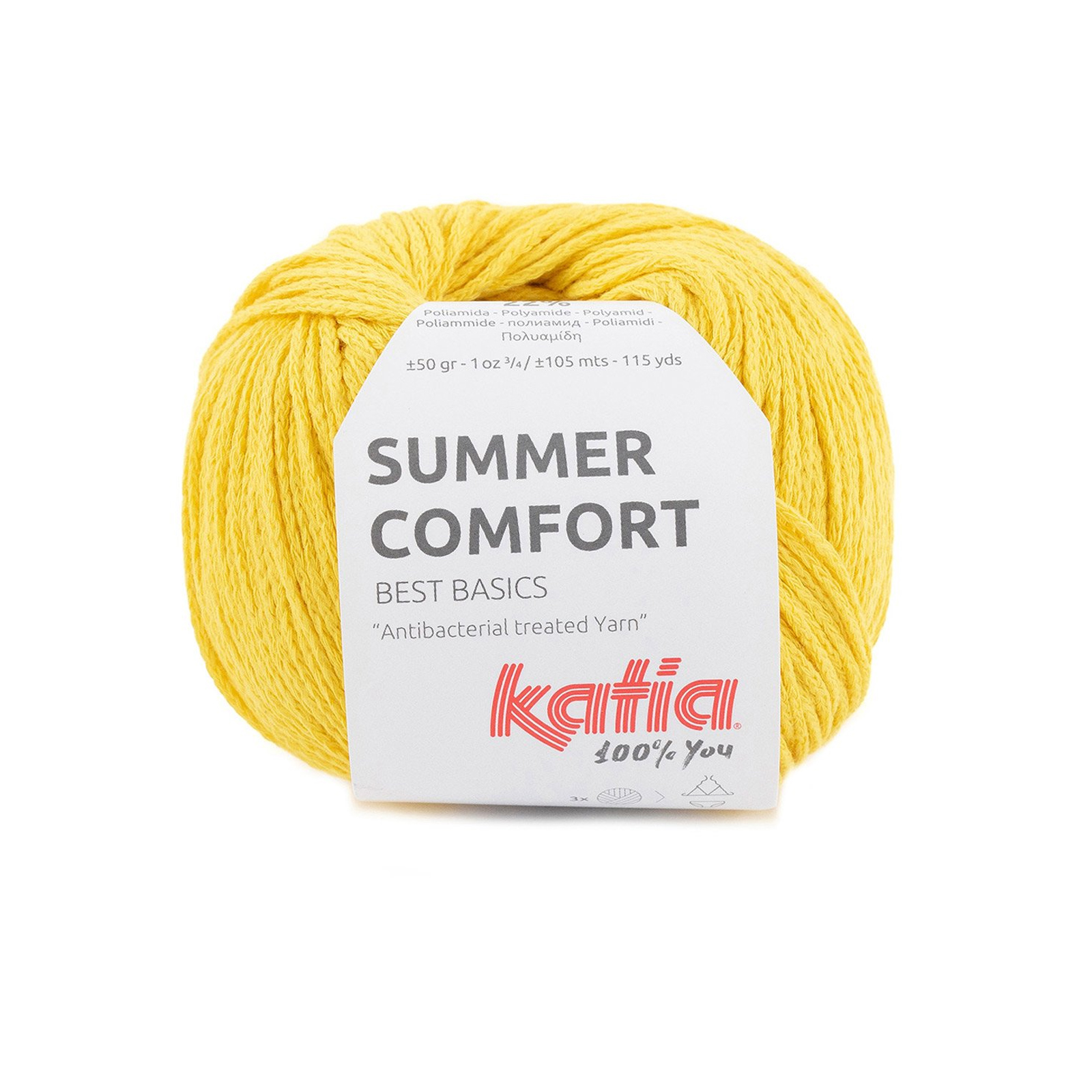 katia summer comfort - lemon yellow (70) - 50gr (105mt) | 1pc