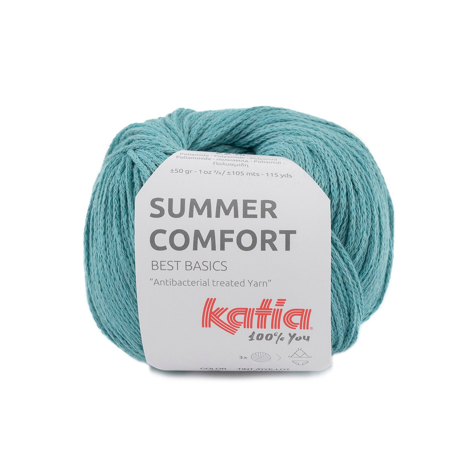 katia summer comfort - wasserblau (73) - 50gr (105mt) | 1st