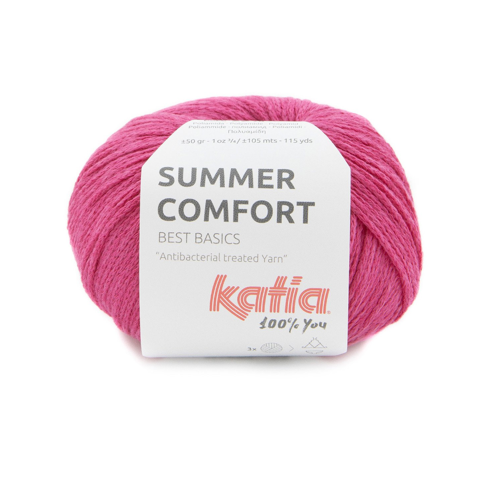 katia summer comfort - fuchsia (77) - 50gr (105mt) | 1pc