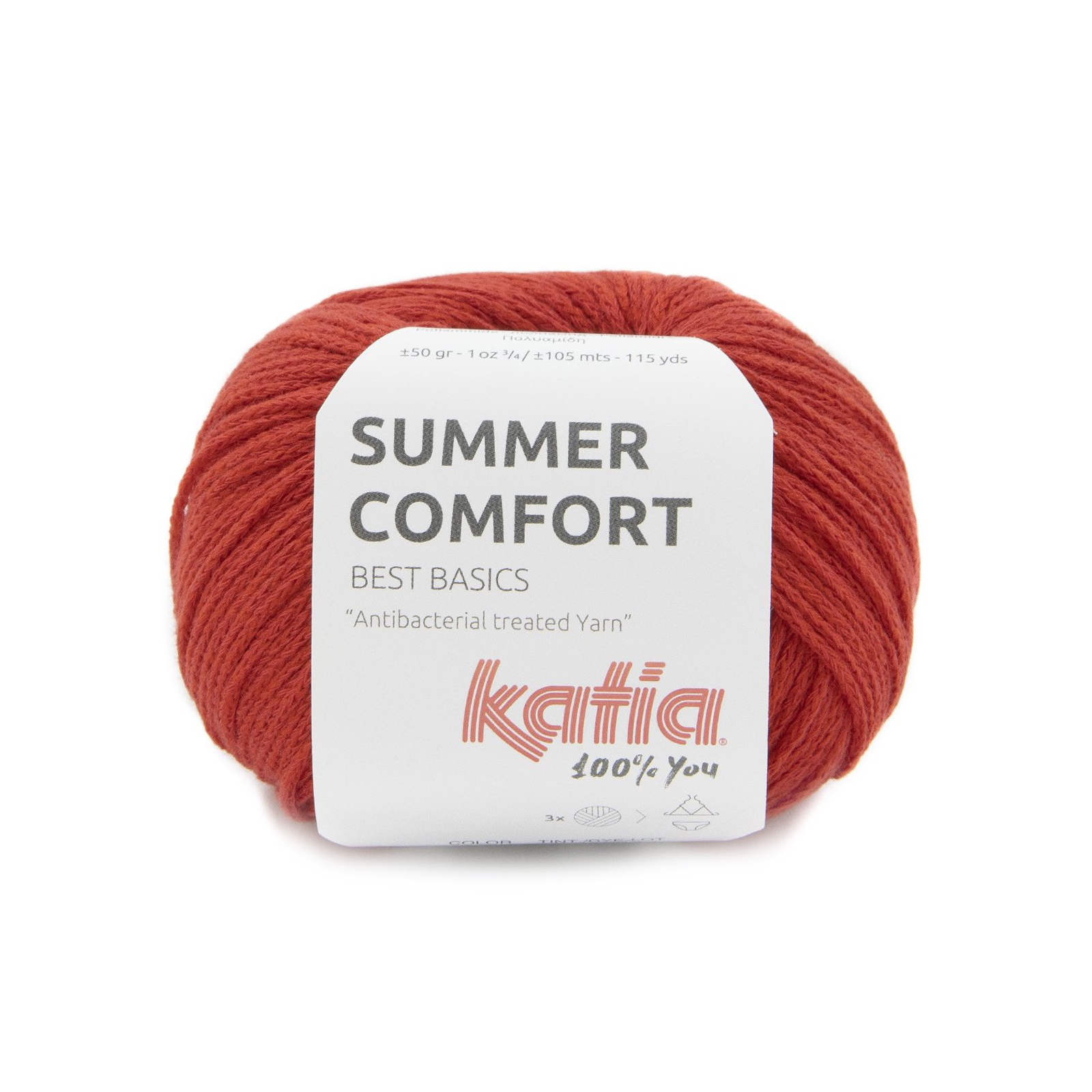 katia summer comfort - red (78) - 50gr (105mt) | 1pc
