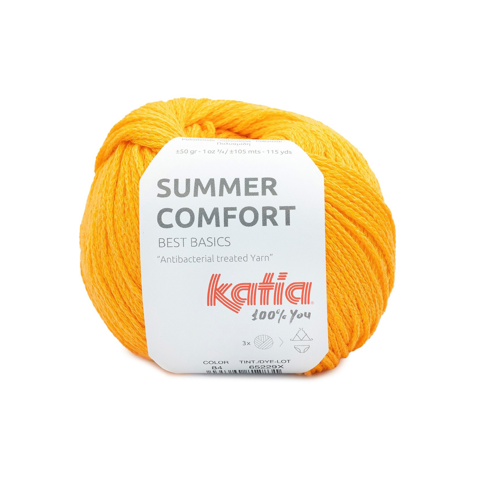 katia summer comfort - orange (84) - 50gr (105mt) | 1pc