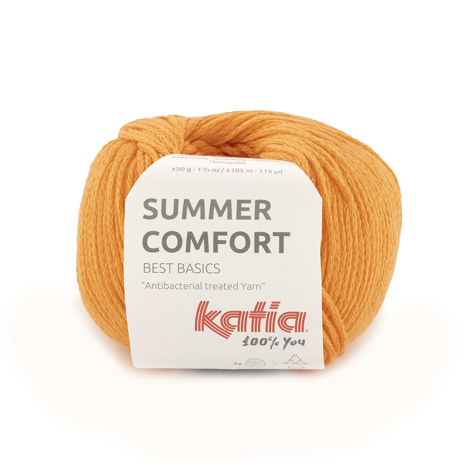 katia summer comfort - fluorescent orange (87) - 50gr (105mt) | 1pc