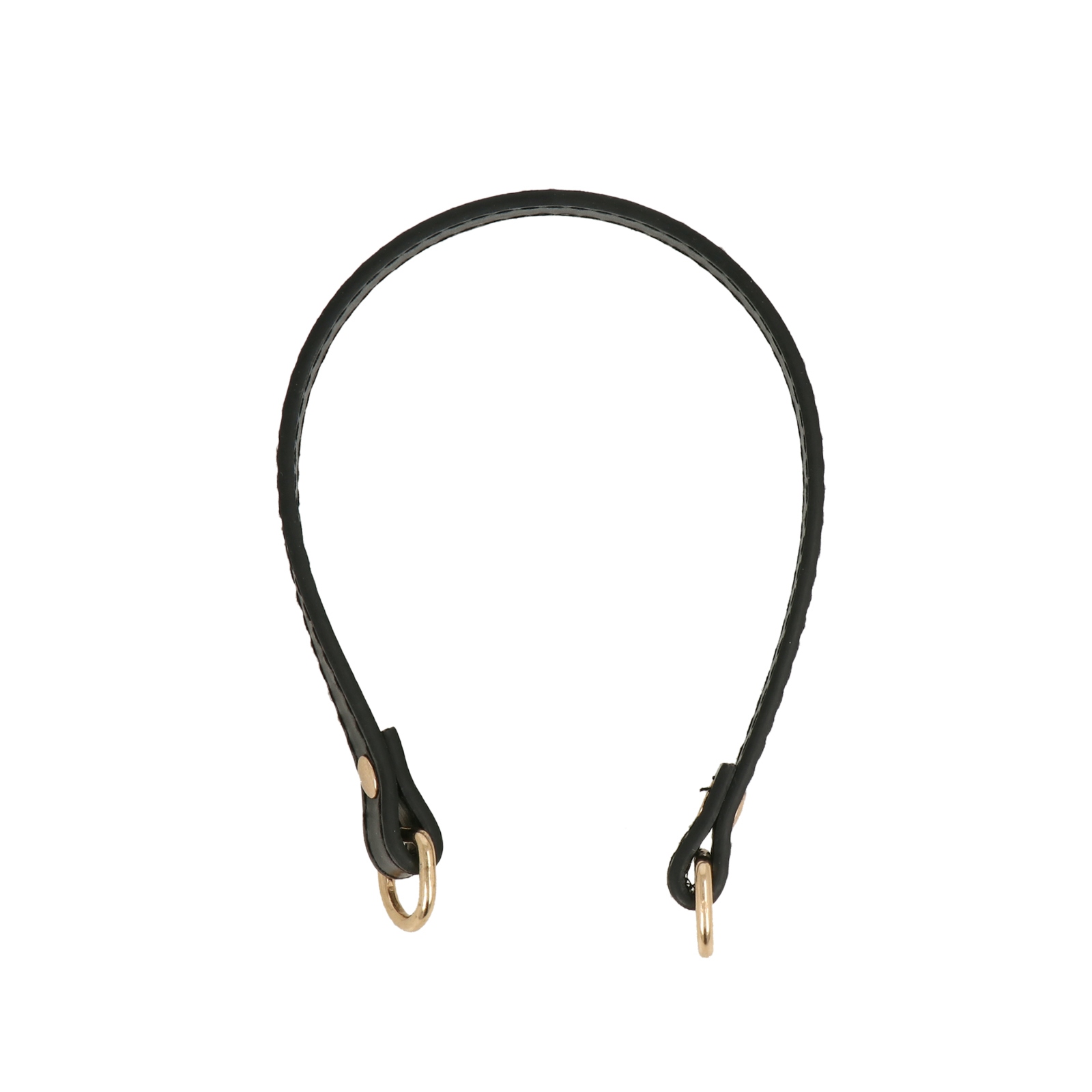 black pu leather shoulder strap 1,2cm wide - 31cm | 1pc