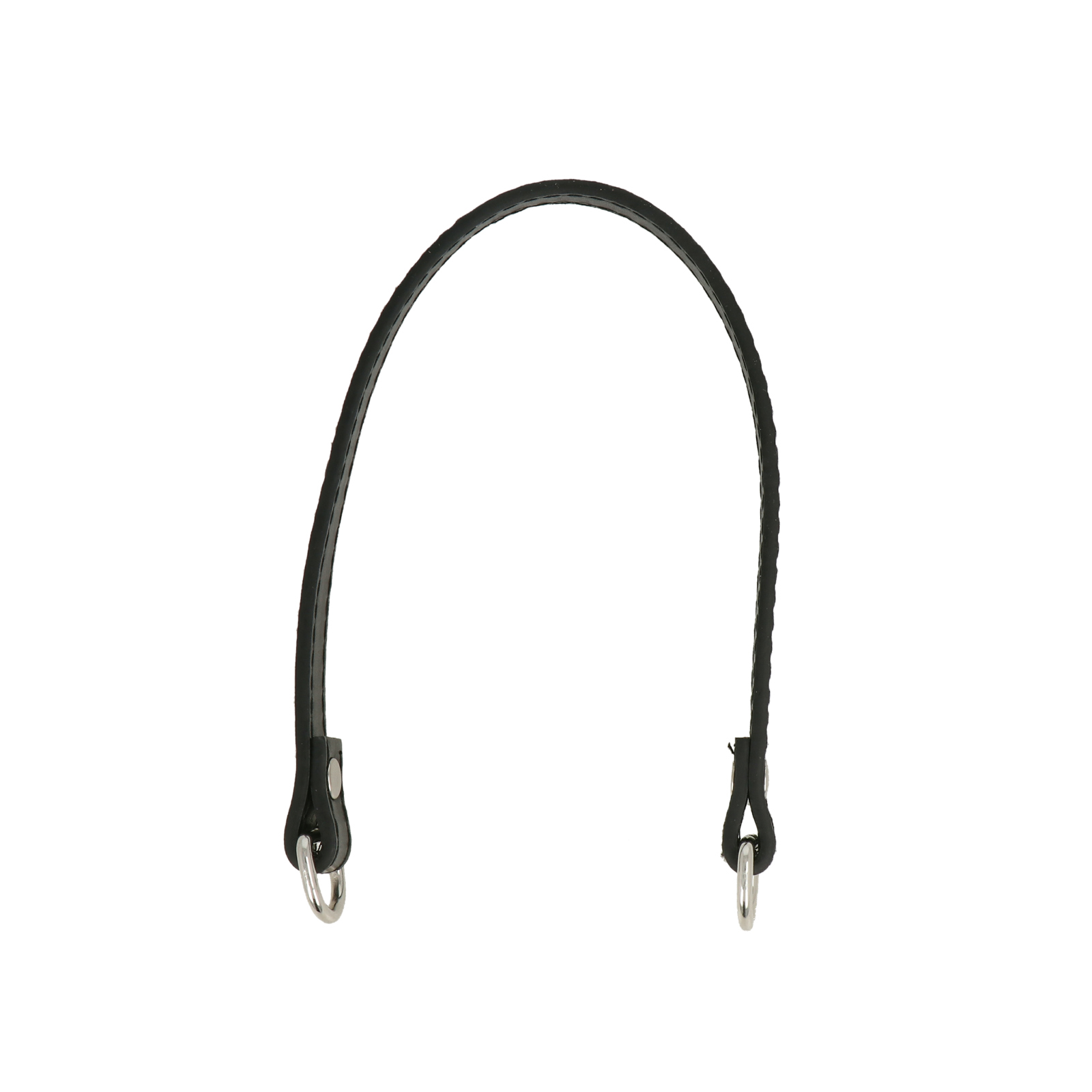 black pu leather shoulder strap 1,2cm wide - 31cm | 1pc