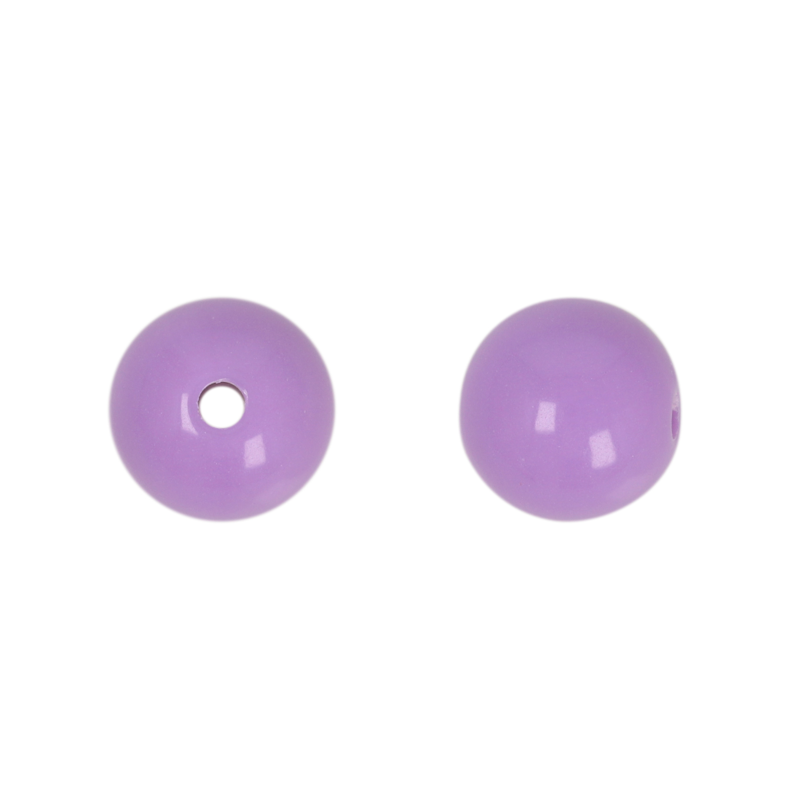 opaque violet resin smooth round 12mm | 30pc