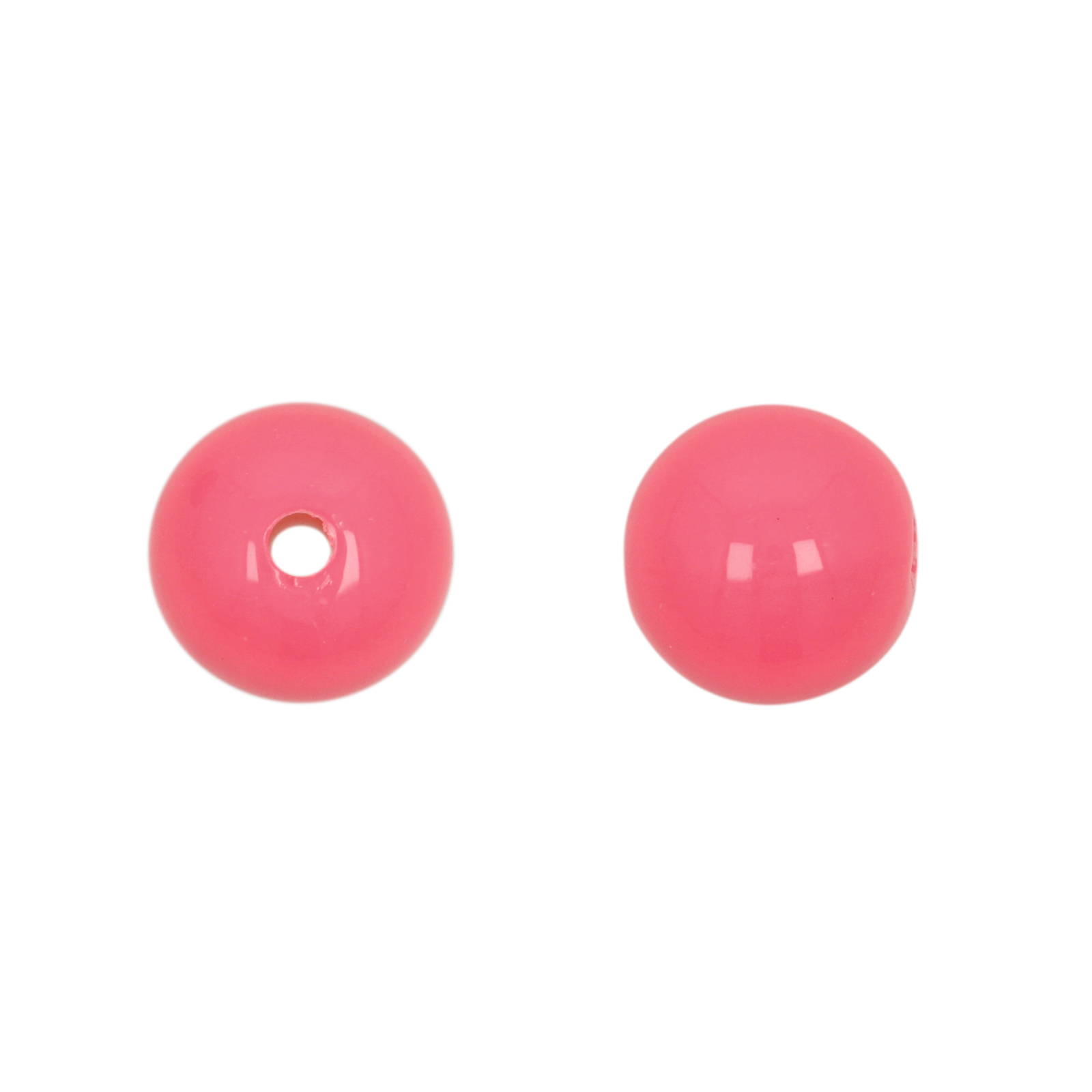 harz glatt rund opakes bubblegum 12mm | 30st