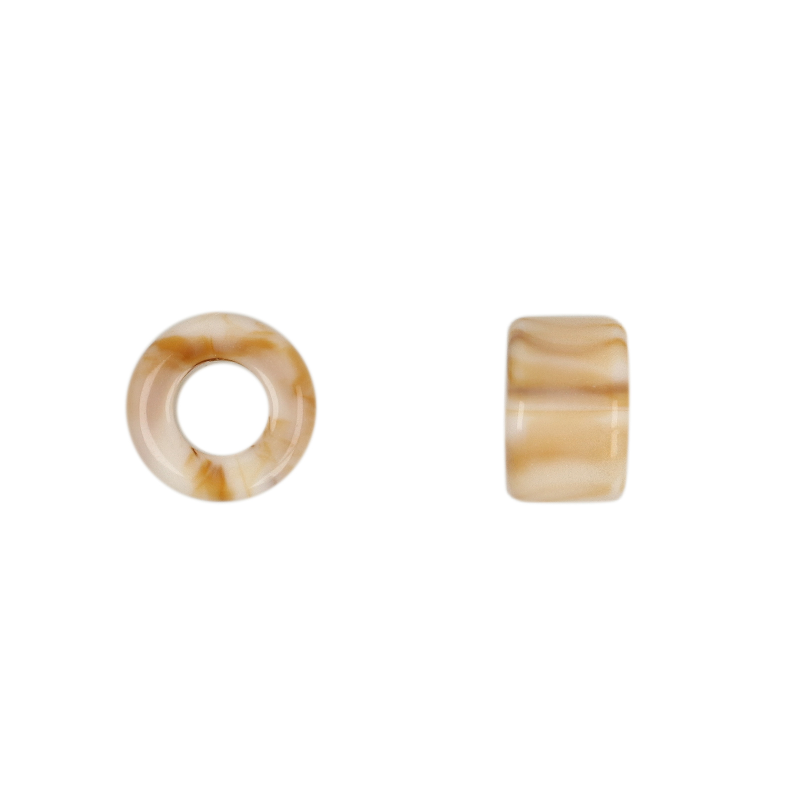 harz heishi marmoriertes elfbien 10x6mm | 40st