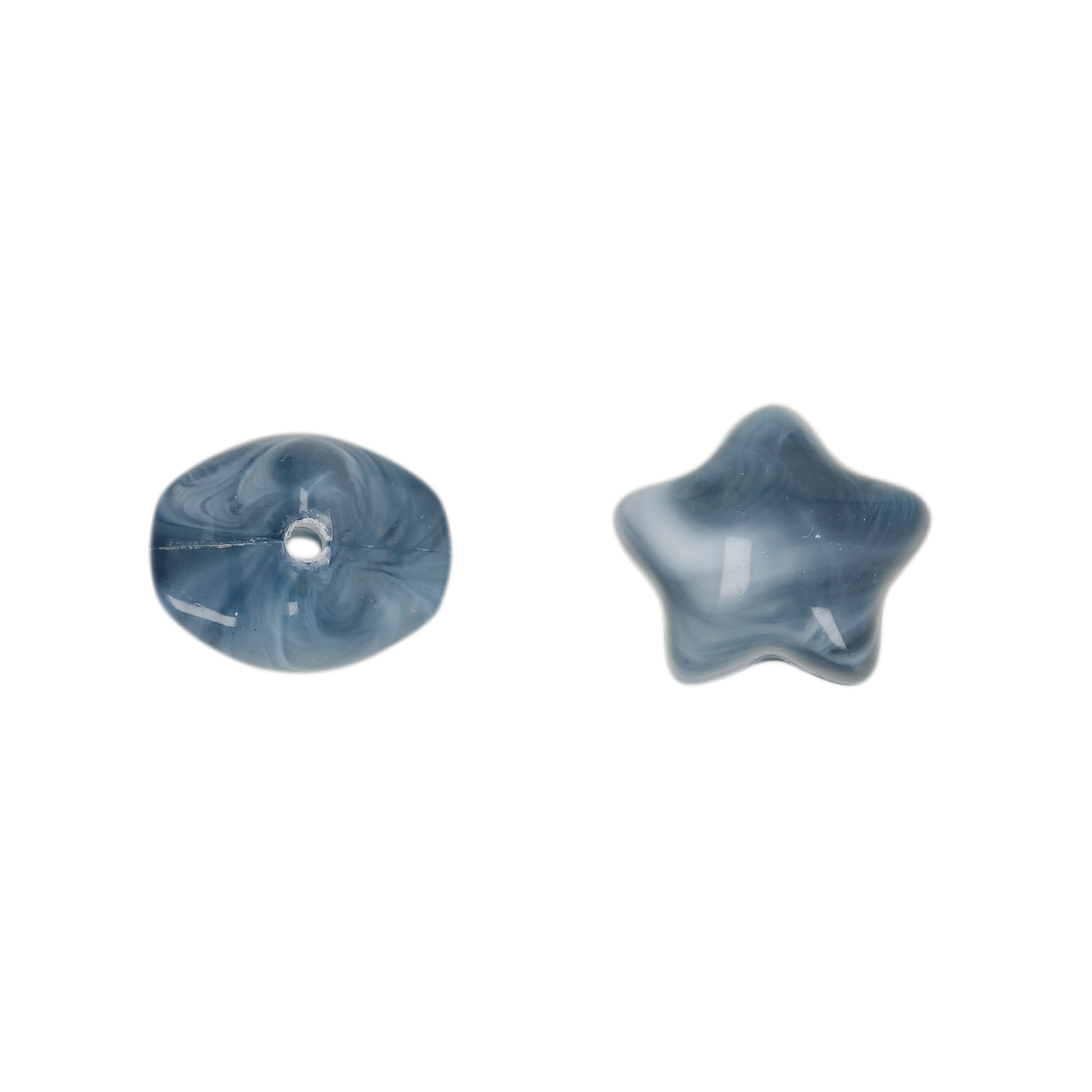 stern side cut würfel marmoriertes blau 12mm | 20st