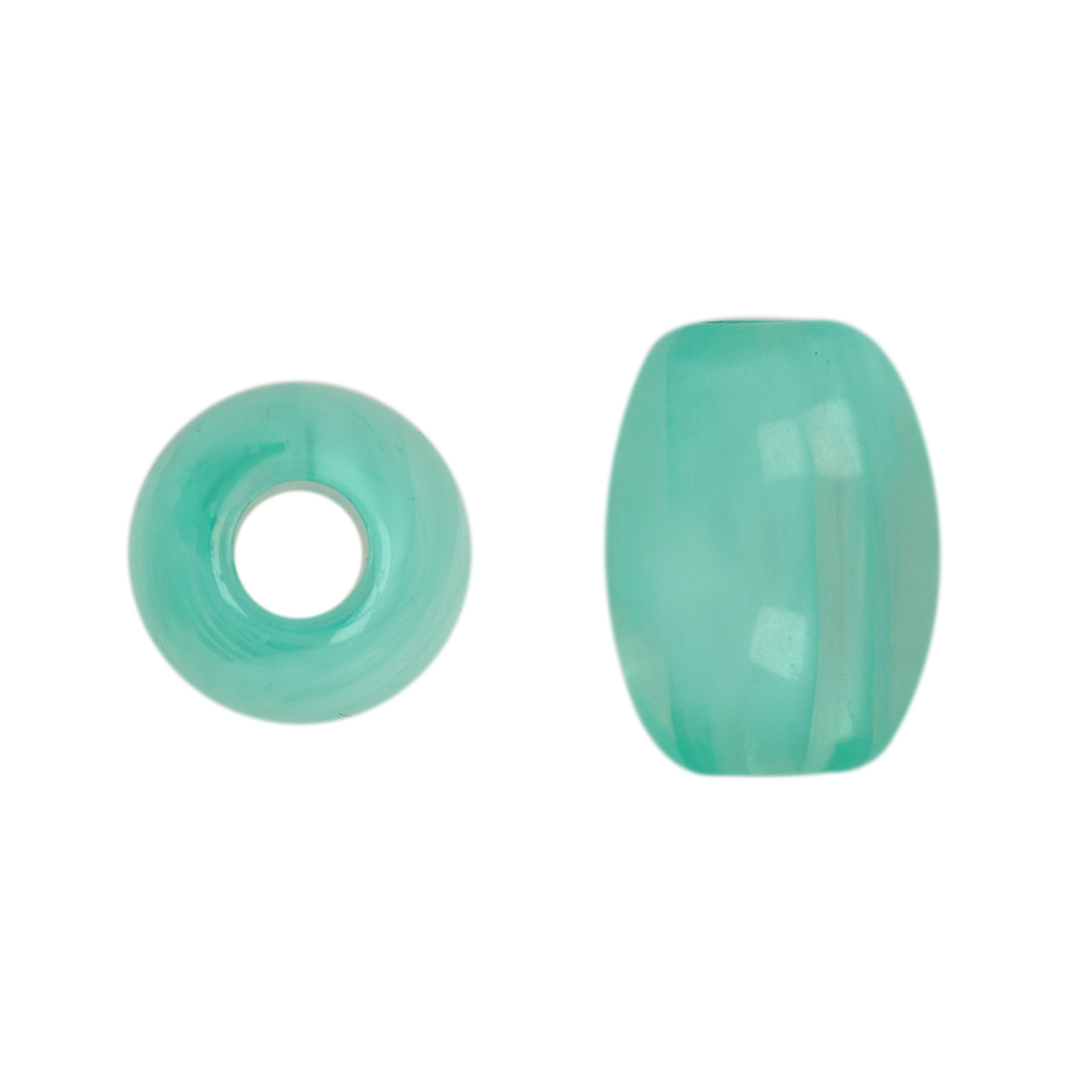 harz glatt oliv marmoriertes aqua 16x12mm | 15st
