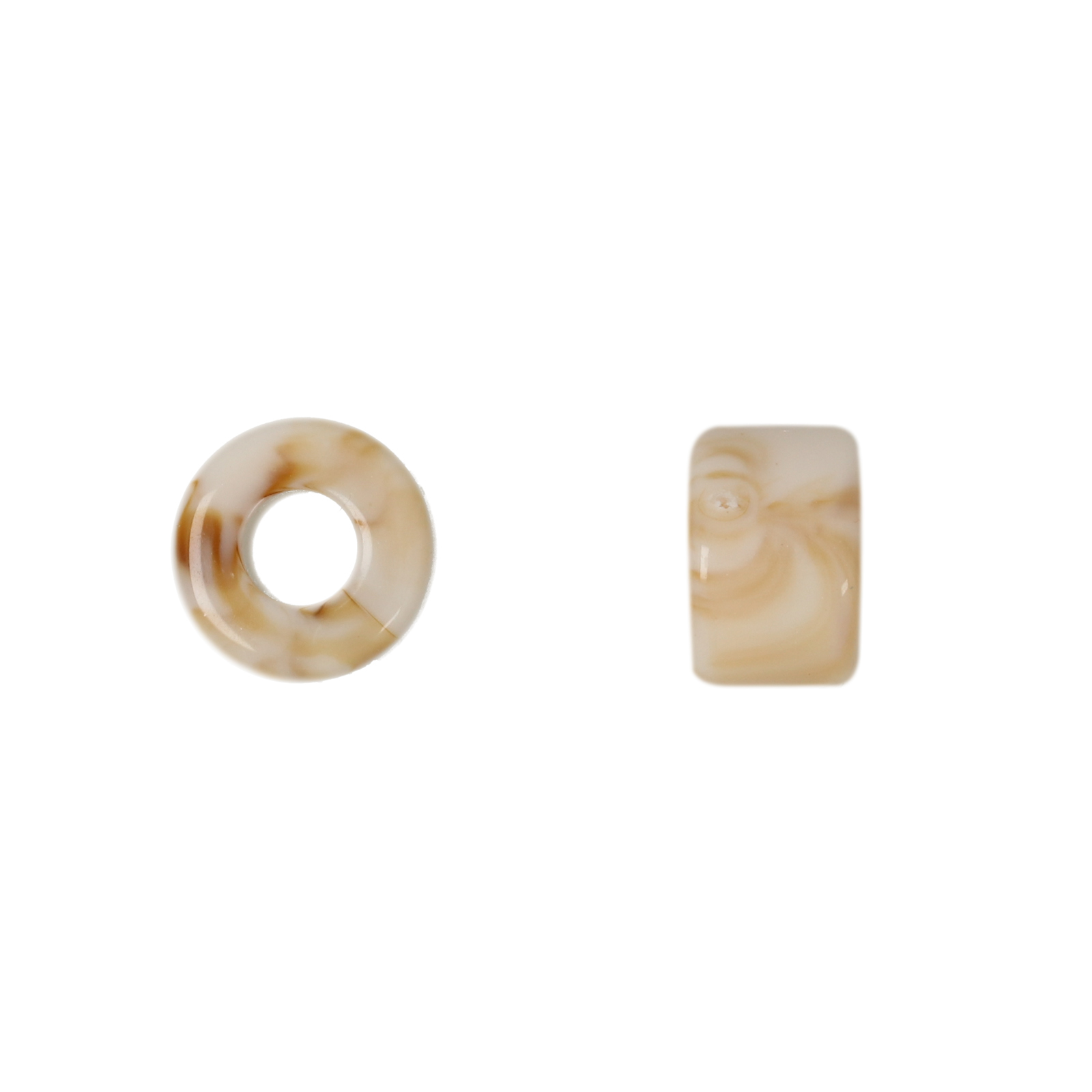 harz heishi marmoriertes elfbien 11x7,5mm | 40st