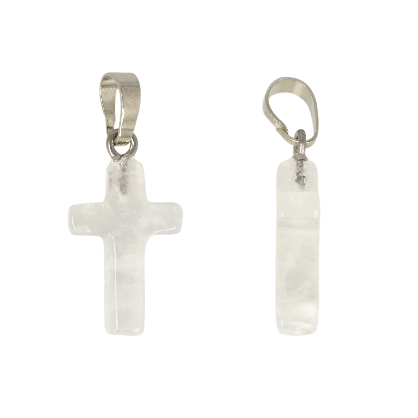 rock crystal pendant cross 21x13mm | 1pc