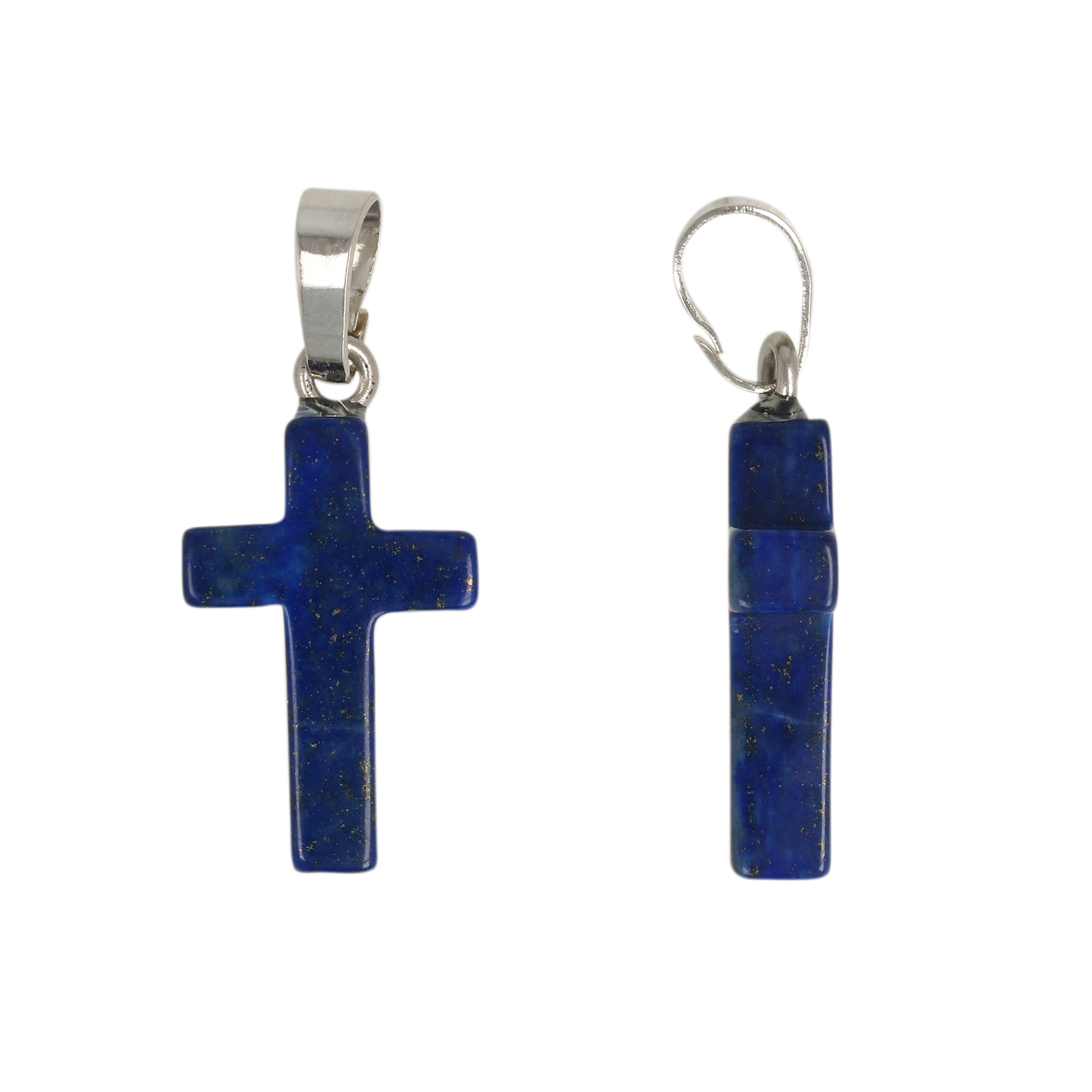 dyed lapislazuli pendant cross 21x13mm | 1pc