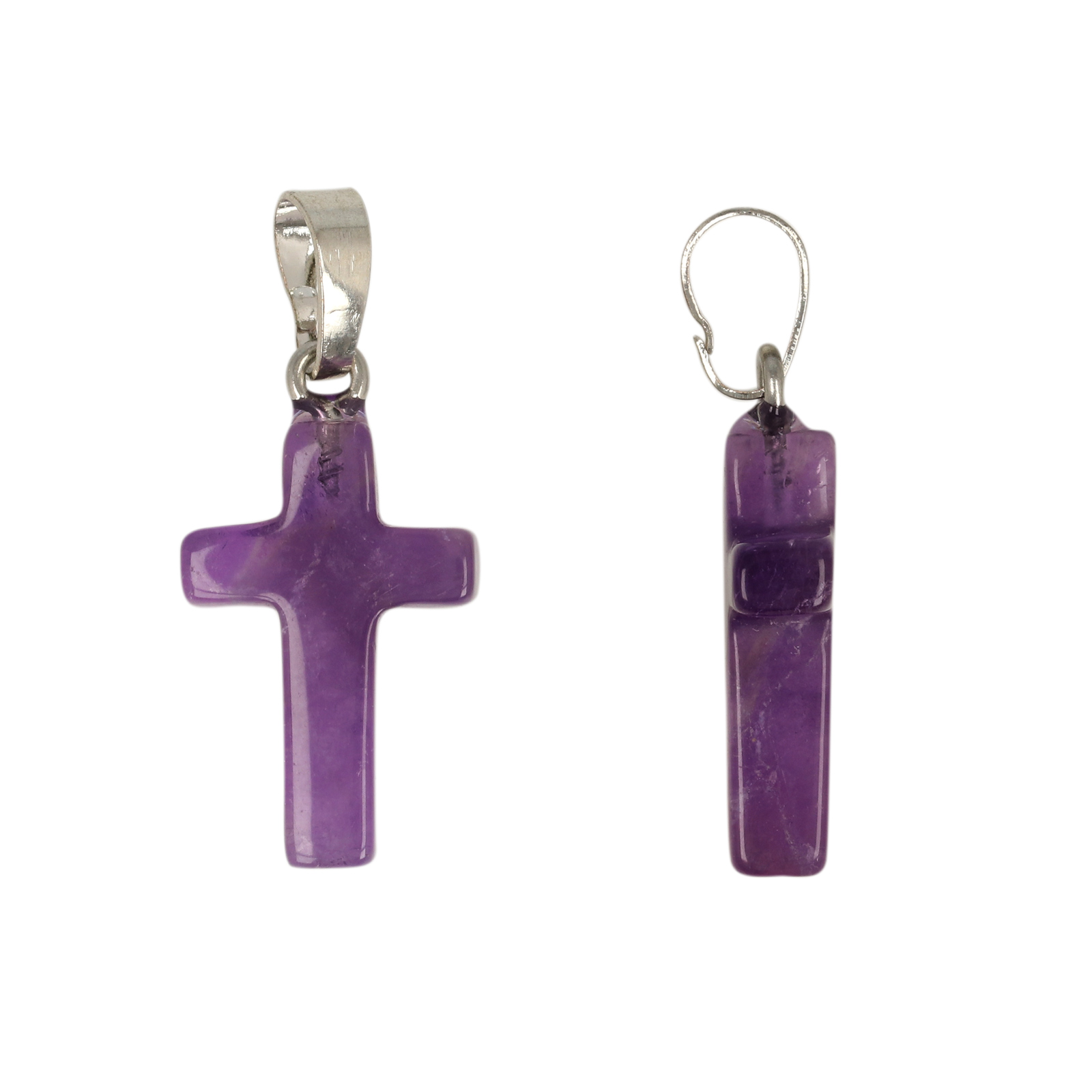 anhänger amethyst kreuzen 21x13mm | 1st