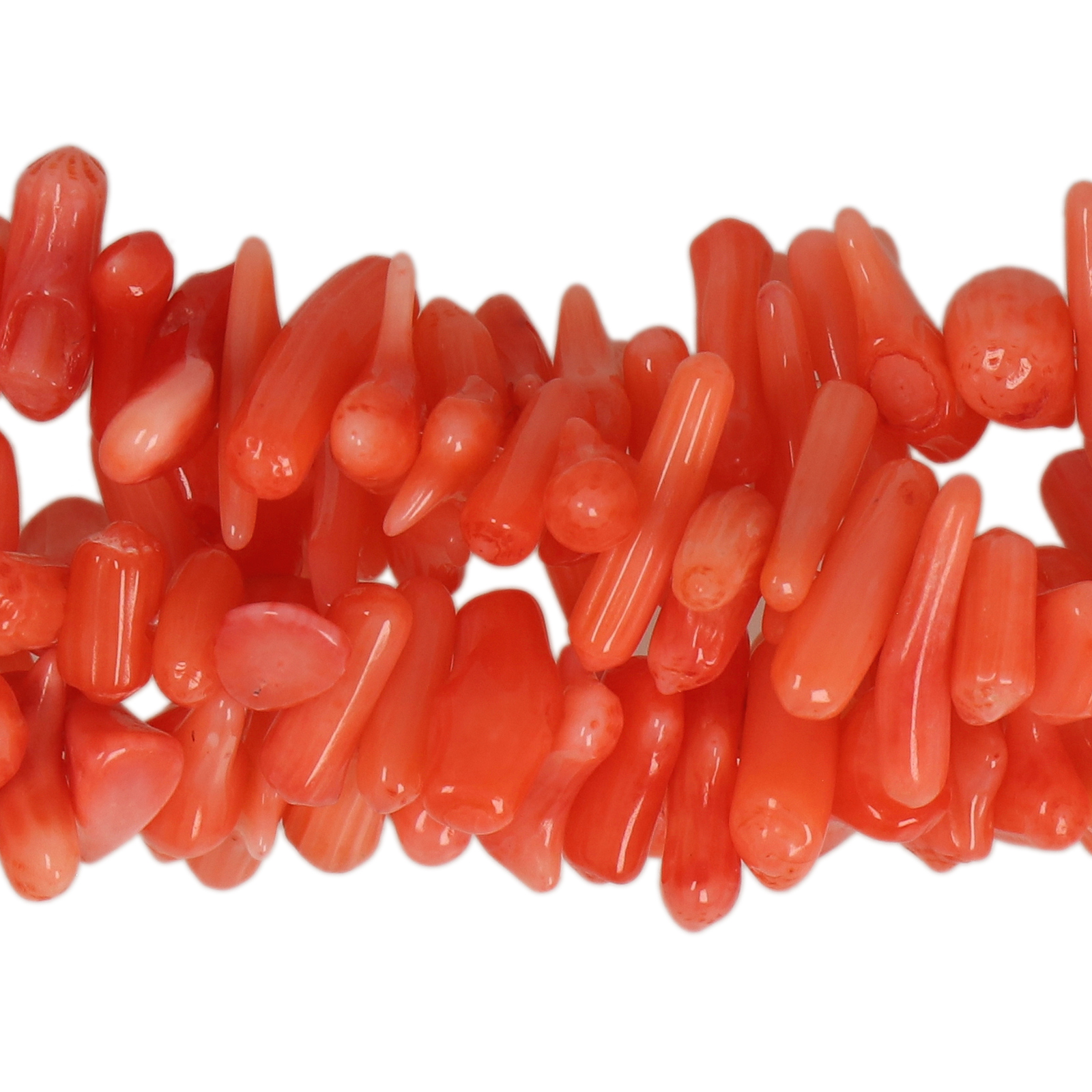 bambuskorallen orange stick 5-10mm | strang 38/40cm