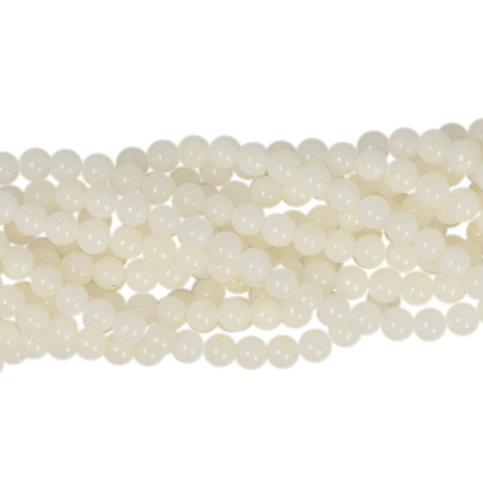 white bamboo coral smooth round 2-2,5mm | 15/16-inch strand