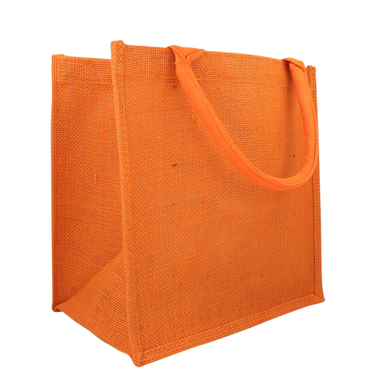 juta bag medium size 30x30x19cm - orange | 1pc