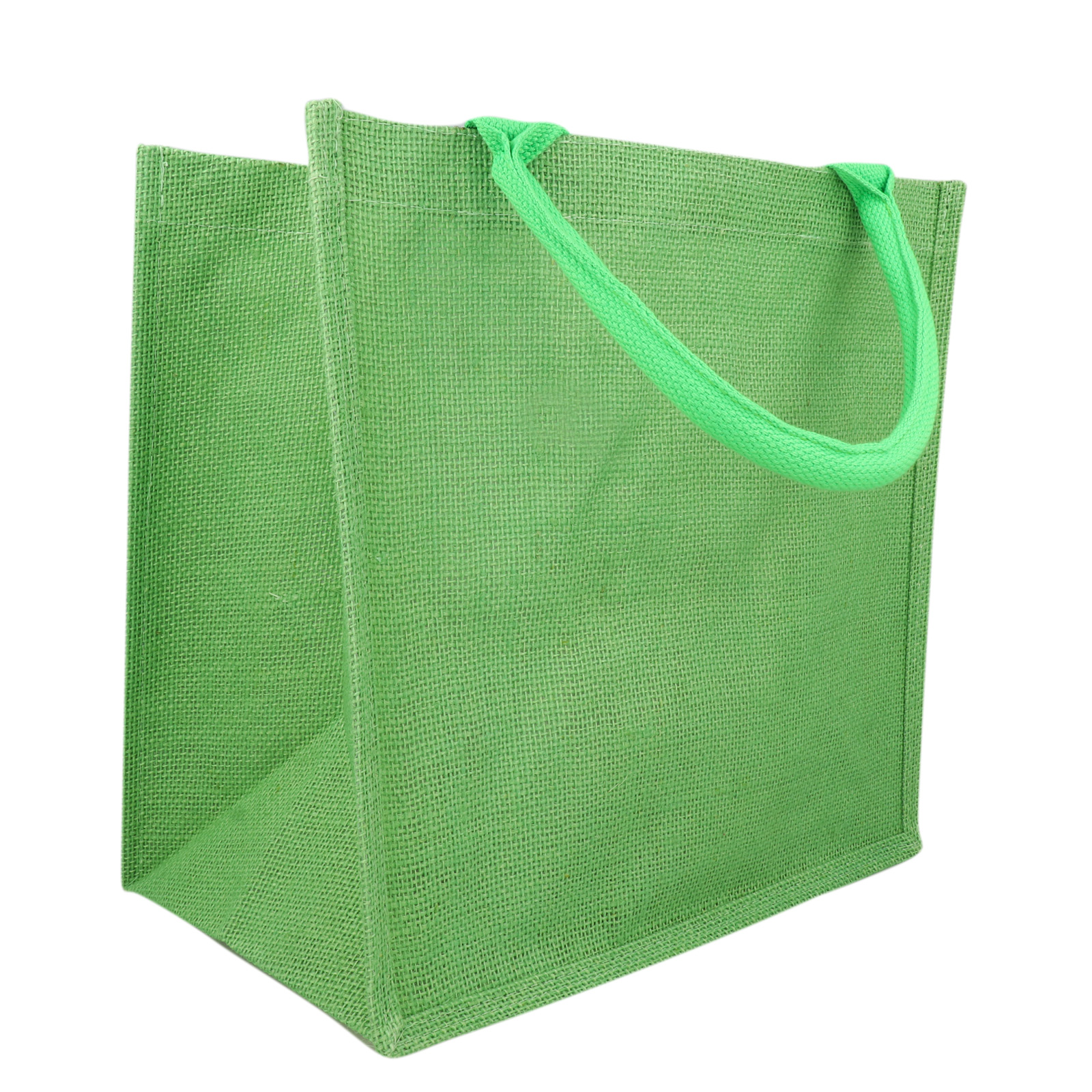 juta bag medium size 30x30x19cm - green | 1pc