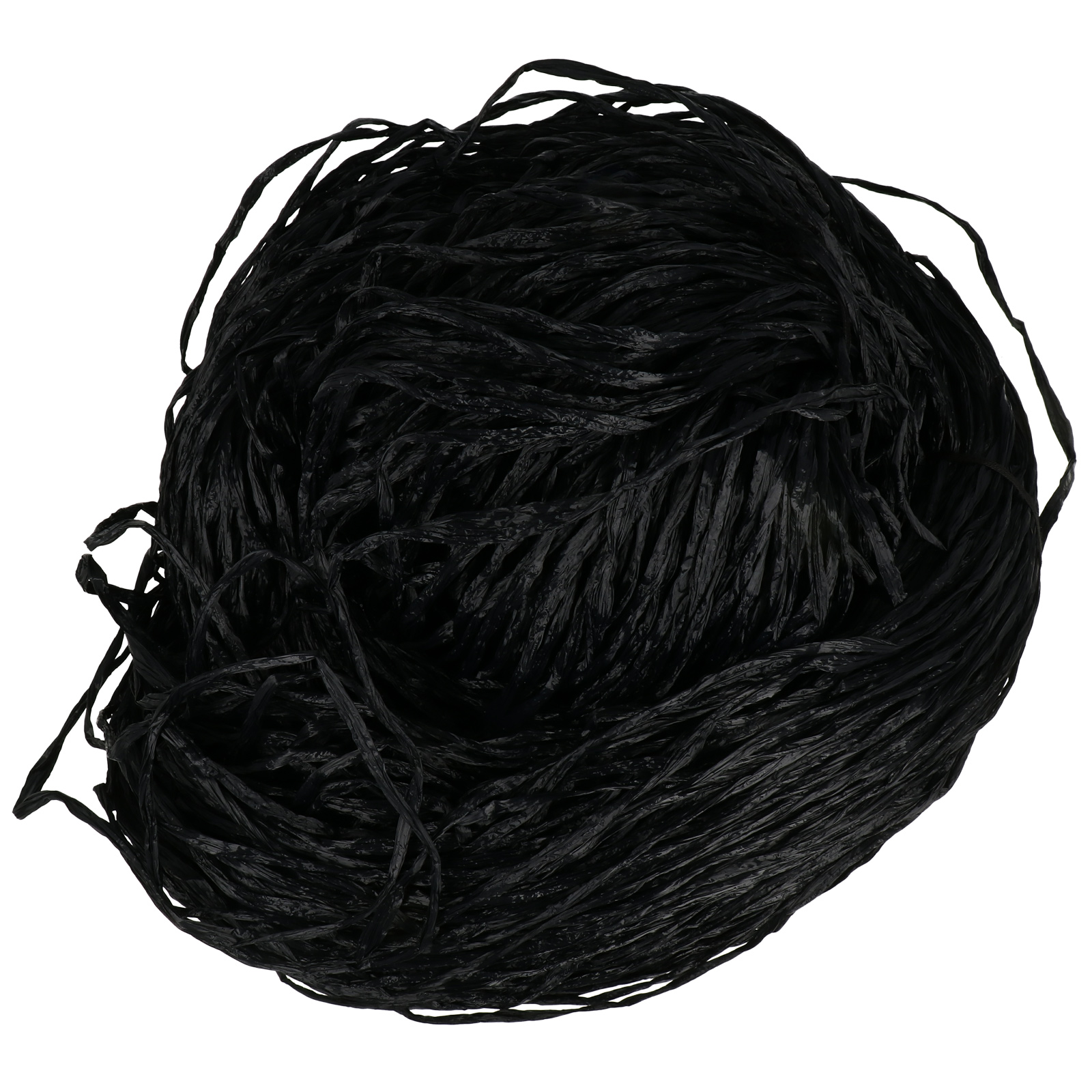 viscose raffia hobbybag - semi-matte black 250gr | 1pc