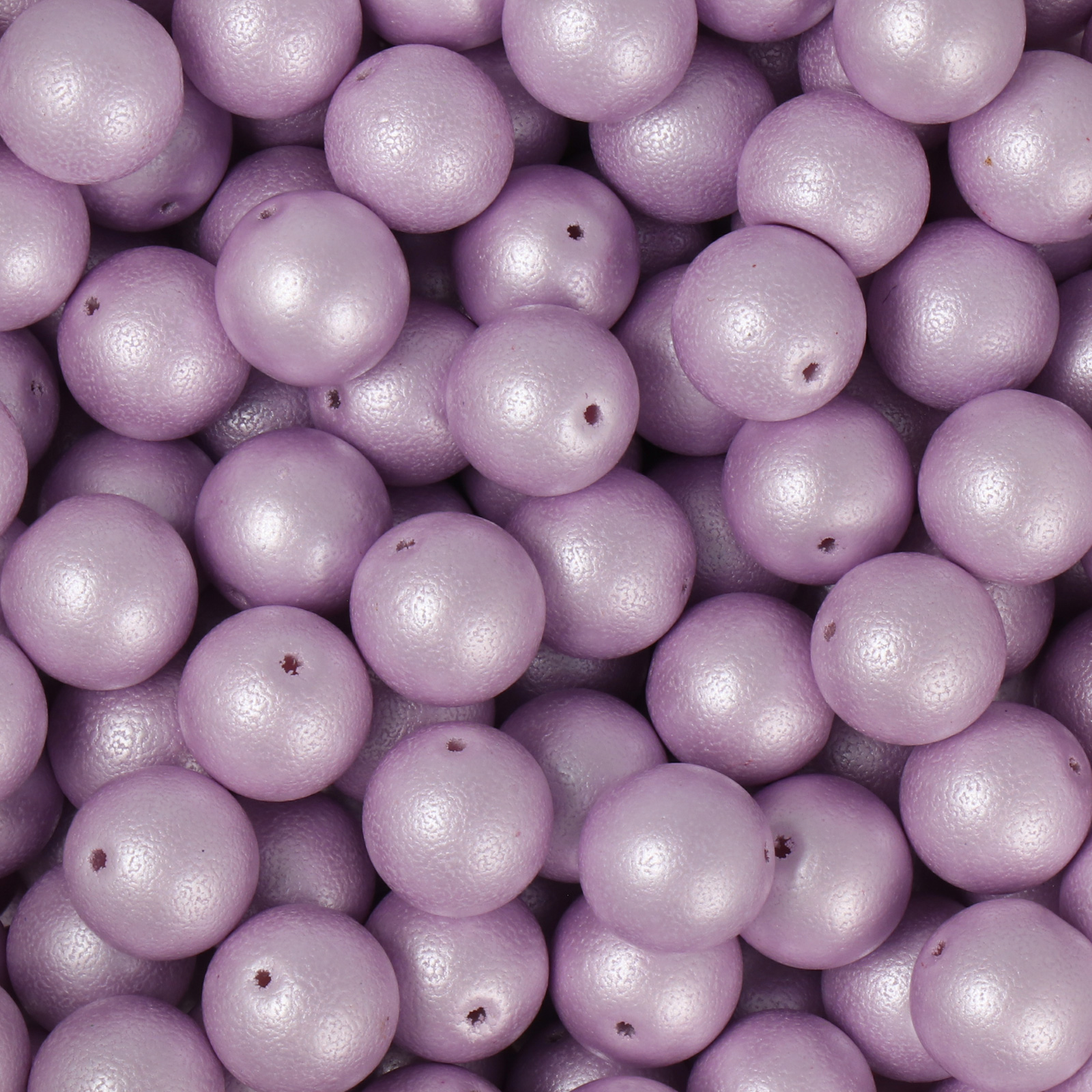 frizzy glasperlen - pastel soft violett - glatt runde 8mm (ca. 40 stück) | 30gr