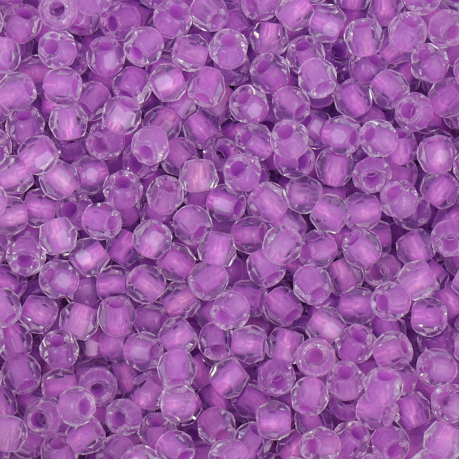 frizzy glass bead - color lined violet - faceted round 4mm (450pc aprox.) | 30gr