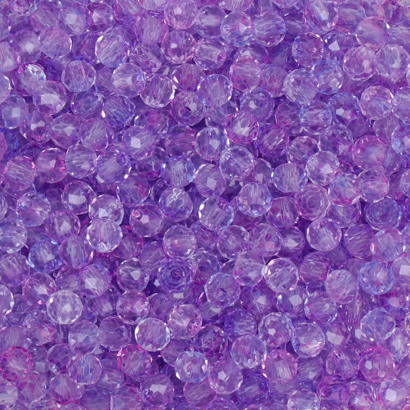 frizzy glass bead - fuchsia/violet - faceted round 4mm (450pc aprox.) | 30gr