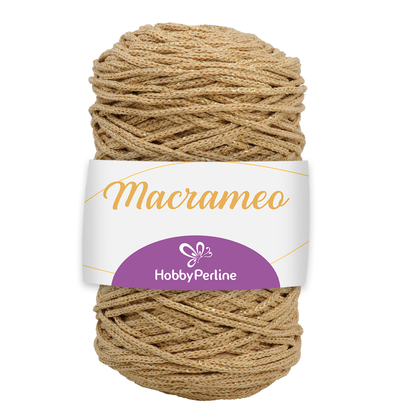hobbybag macrameo - gold lurex - 250gr (150mt ca.) | 1st