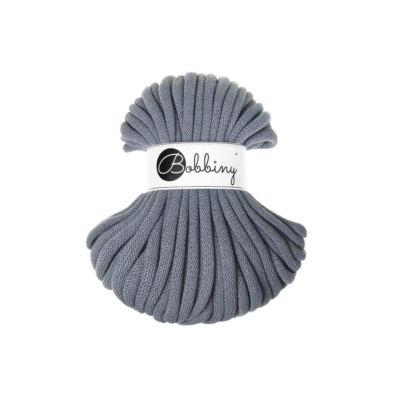 bobbiny jumbo braided cord - steel 9mm - 30mt | 1st