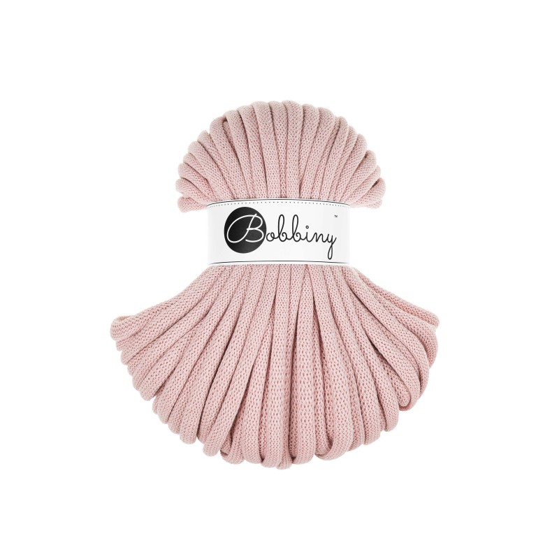 bobbiny jumbo braided cord - pastel pink 9mm - 30mt | 1pc