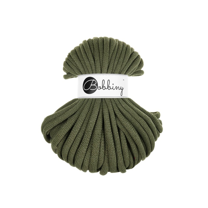 bobbiny jumbo braided cord - avocado 9mm - 30mt | 1pc