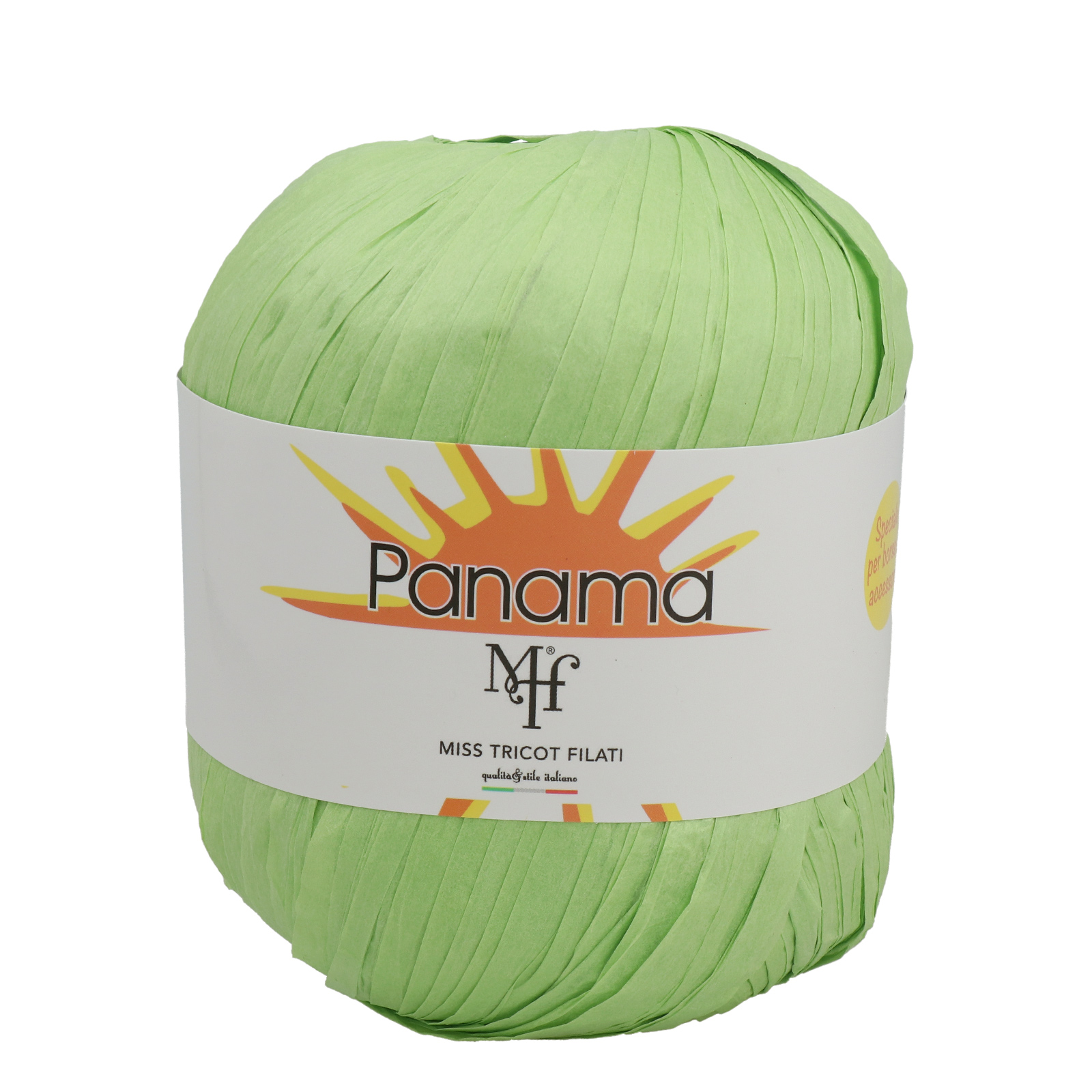 miss tricot filati - rafia panama pistachio green (254) - 50gr (100mt) | 1pc