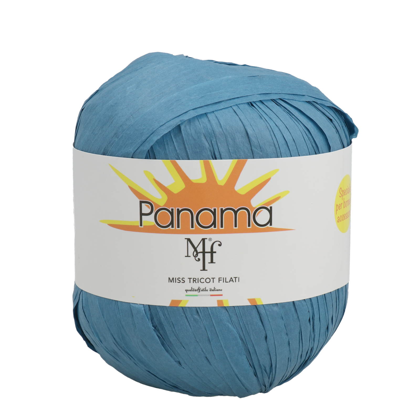 miss tricot filati - rafia panama teal (256) - 50gr (100mt) | 1pc